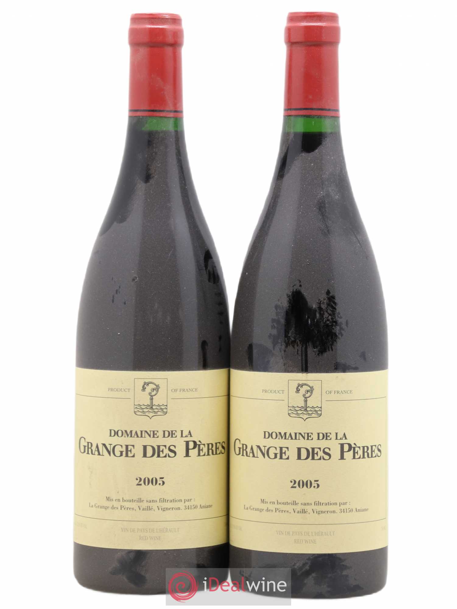 Pays d'Hérault Grange des Pères Laurent Vaillé 2005 - Lot de 2 bouteilles - 0