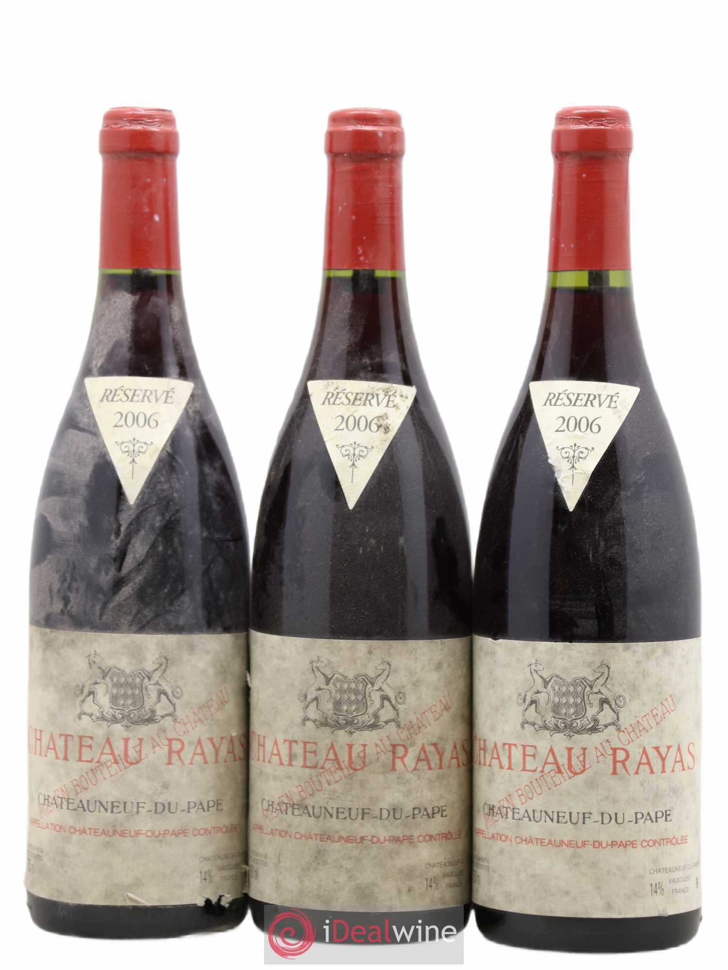 Châteauneuf-du-Pape Château Rayas Emmanuel Reynaud 2006 - Lot de 3 bouteilles - 0
