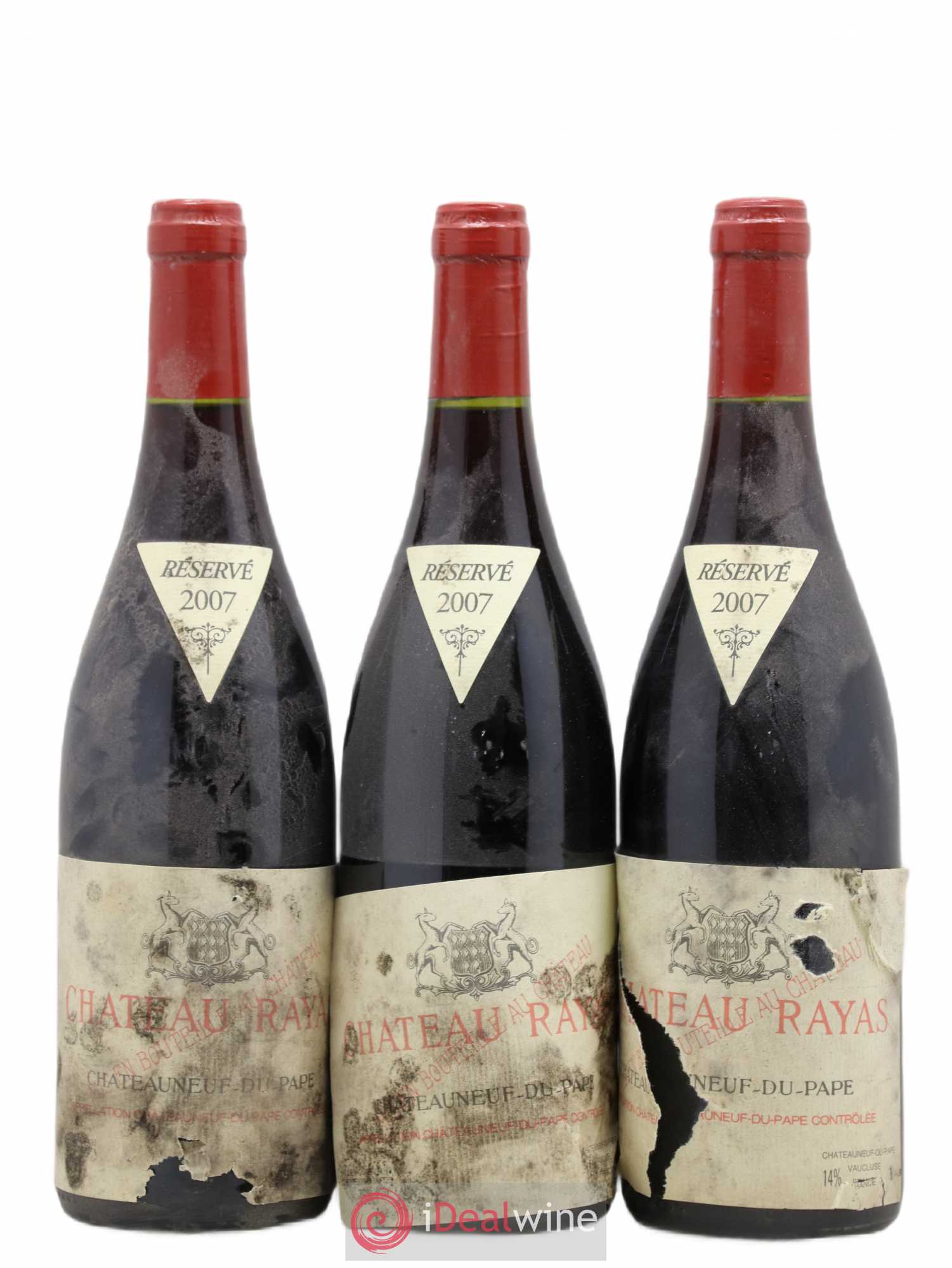 Châteauneuf-du-Pape Château Rayas Emmanuel Reynaud 2007 - Lot de 3 bouteilles - 0