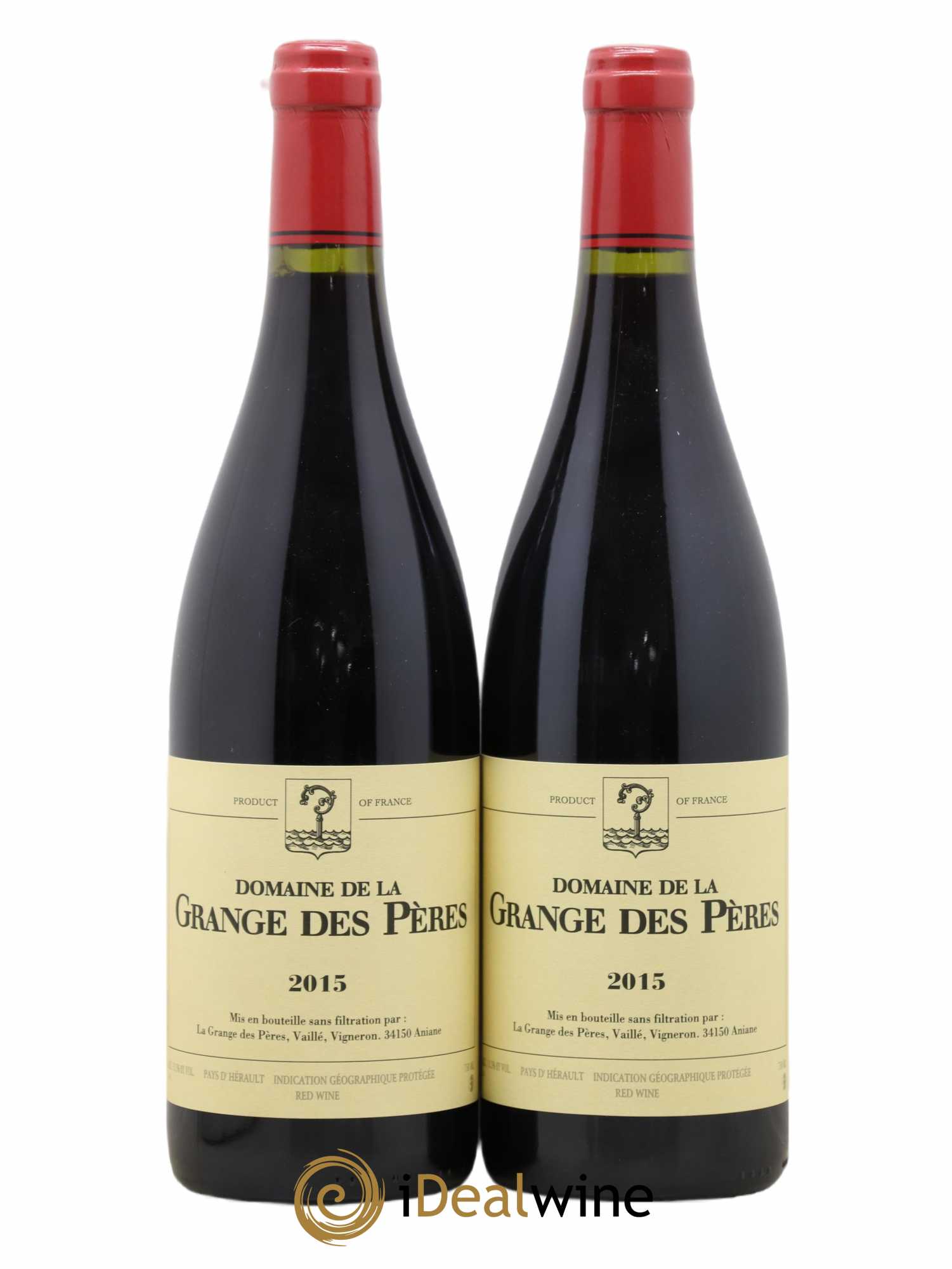Pays d'Hérault Grange des Pères Laurent Vaillé 2015 - Lot de 2 bouteilles - 0