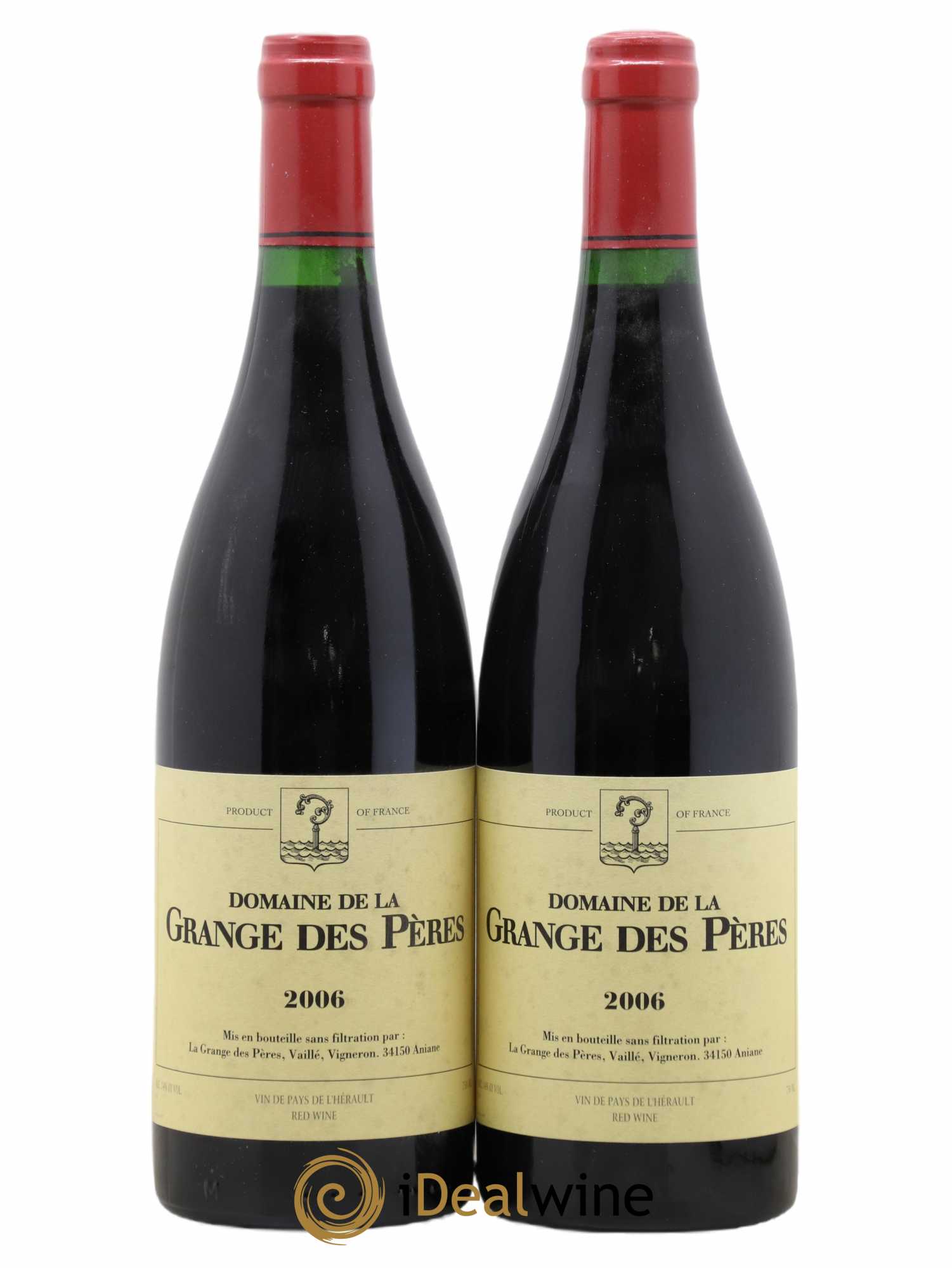 Pays d'Hérault Grange des Pères Laurent Vaillé 2006 - Lot de 2 bouteilles - 0