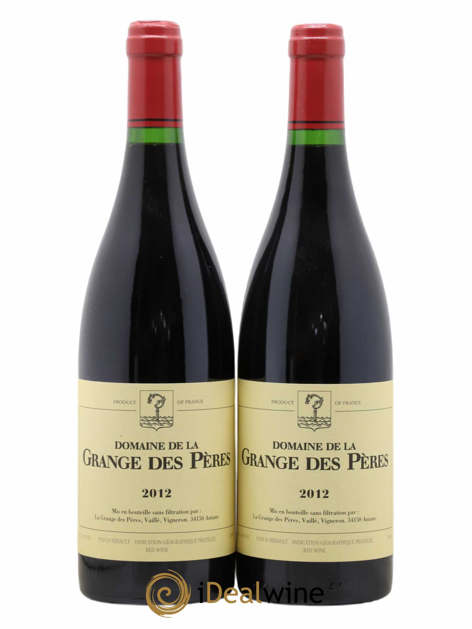 Pays d'Hérault Grange des Pères Laurent Vaillé 2012 - Lot de 2 bouteilles - 0