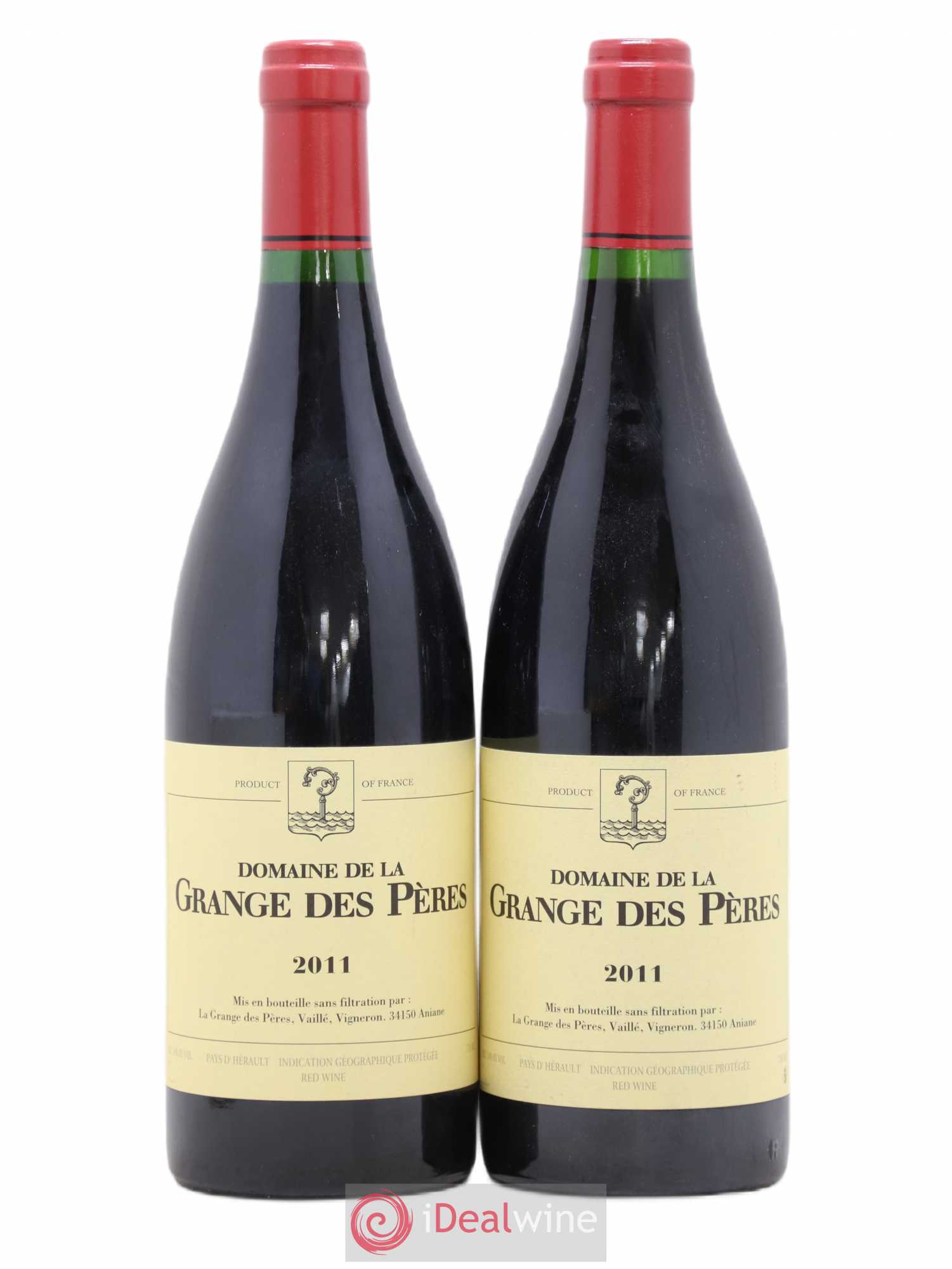 Pays d'Hérault Grange des Pères Laurent Vaillé 2011 - Lot de 2 bouteilles - 0
