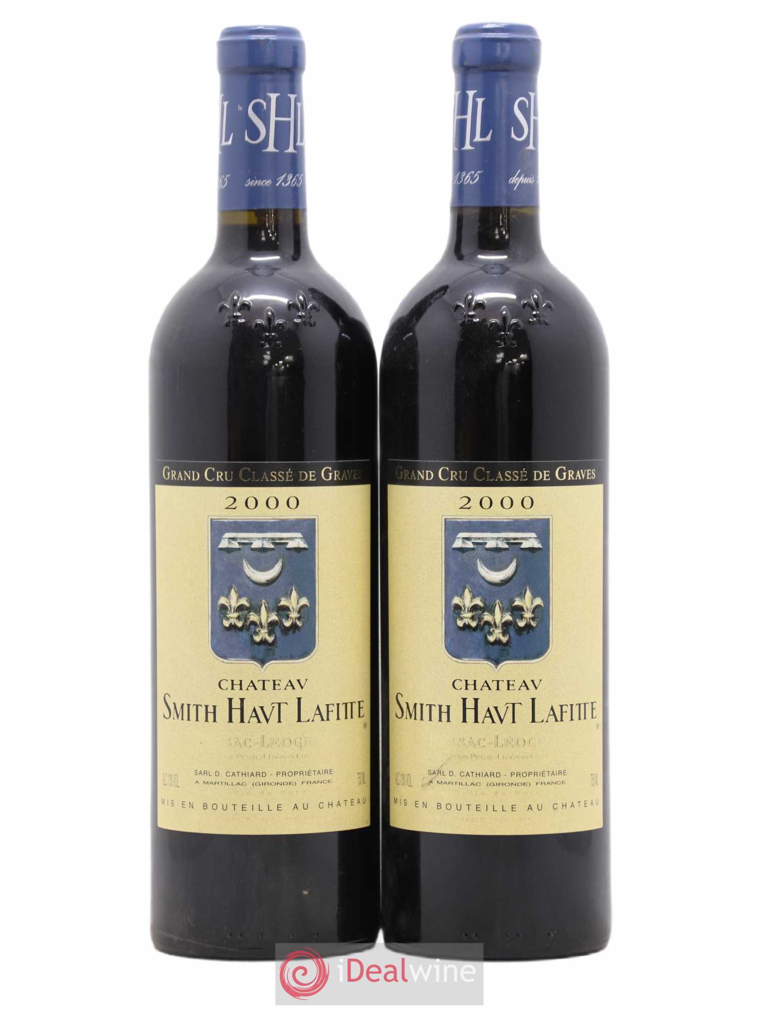 Château Smith Haut Lafitte Cru Classé de Graves 2000 - Lot de 2 bouteilles - 0