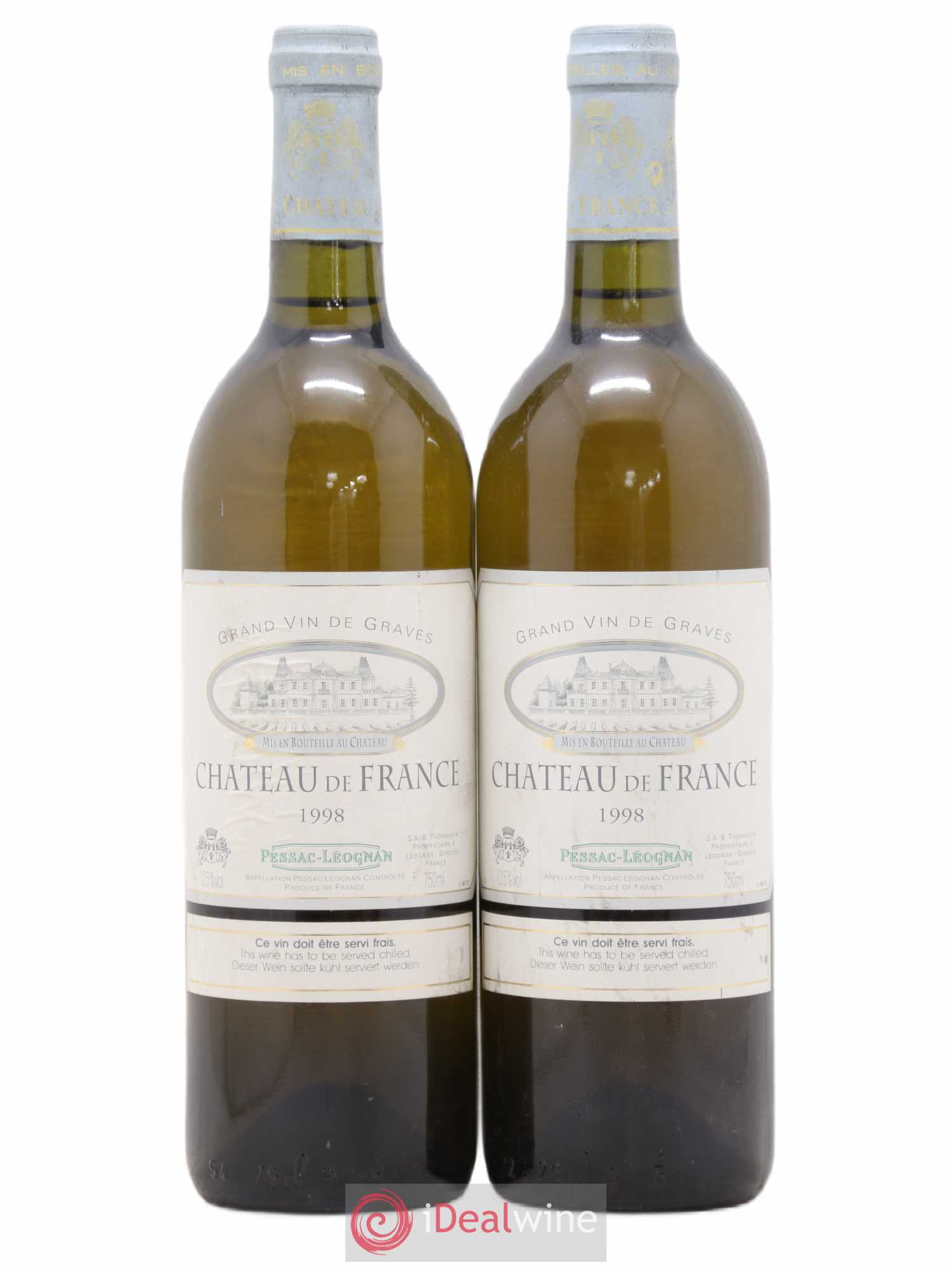 Château de France 1998 - Lot de 2 bouteilles - 0