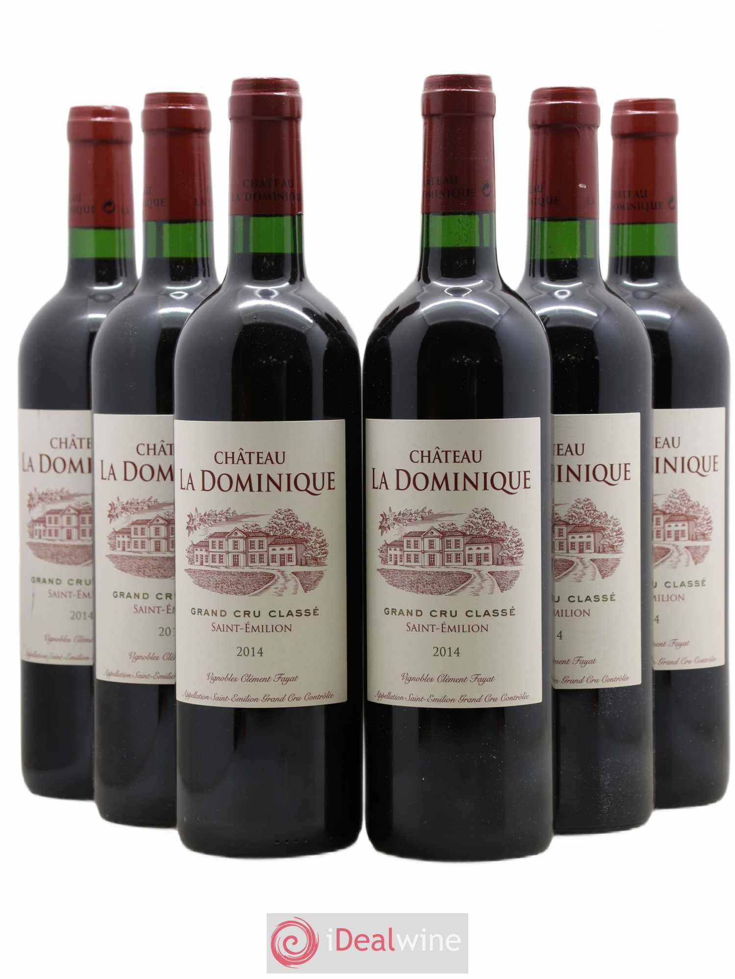 Château la Dominique Grand Cru Classé 2014 - Lot de 6 bouteilles - 0