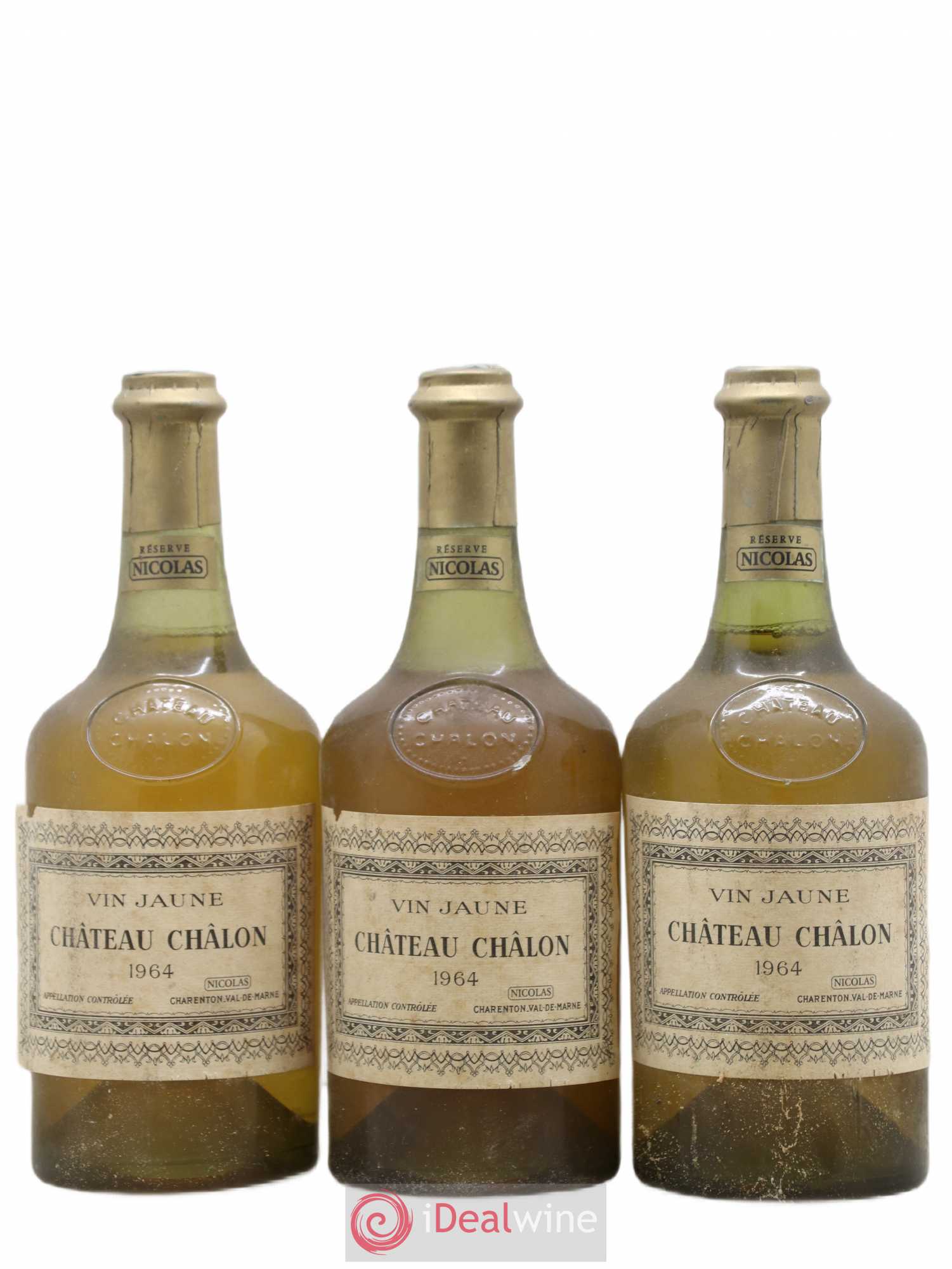 Château-Chalon Maison Nicolas 1964 - Posten von 3 Flaschen - 0