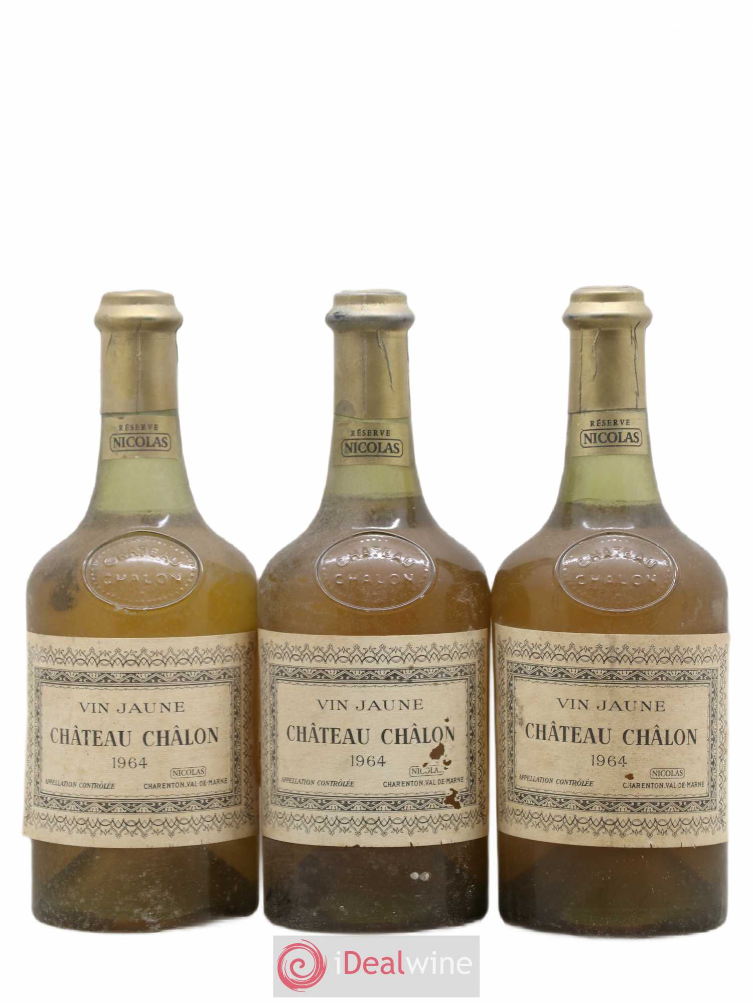Château-Chalon Maison Nicolas 1964 - Posten von 3 Flaschen - 0