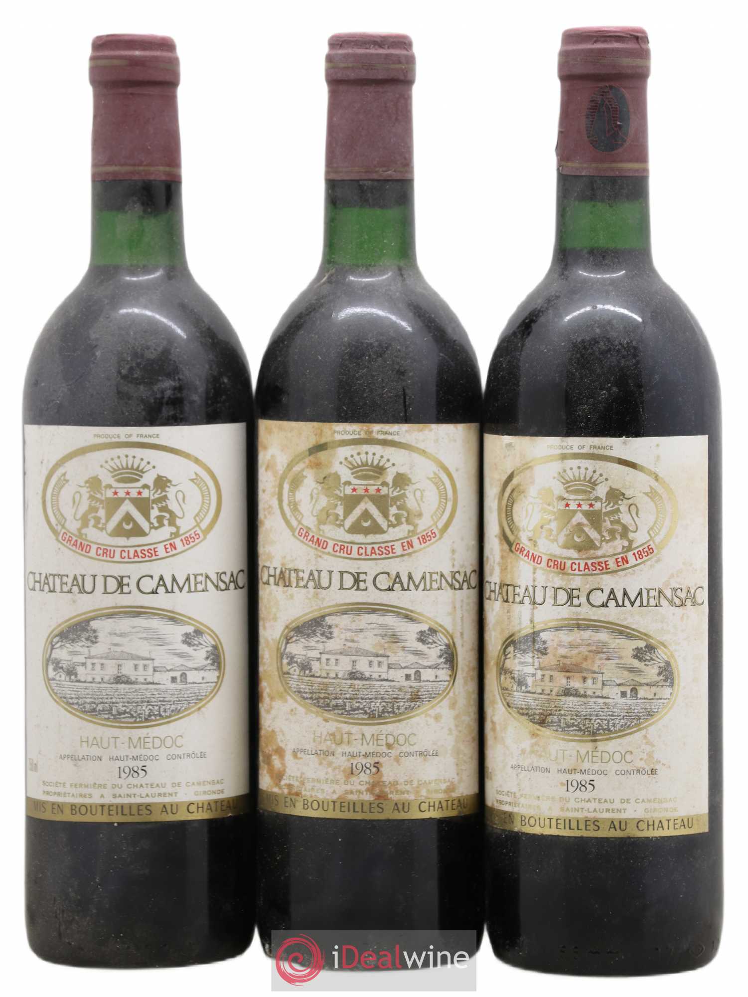 Château Camensac 5ème Grand Cru Classé 1985 - Lot de 6 bouteilles - 2