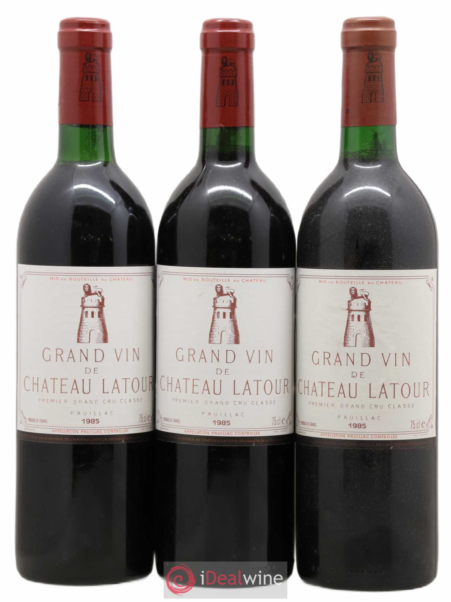 Château Latour 1er Grand Cru Classé 1985 - Lot de 3 bouteilles - 0