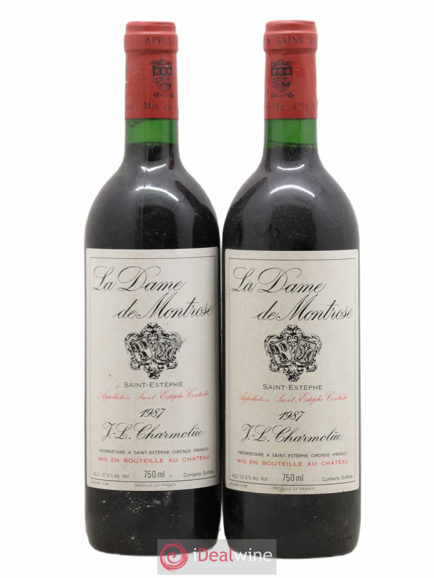 La Dame de Montrose Second Vin 1987 - Lot de 2 bouteilles - 0