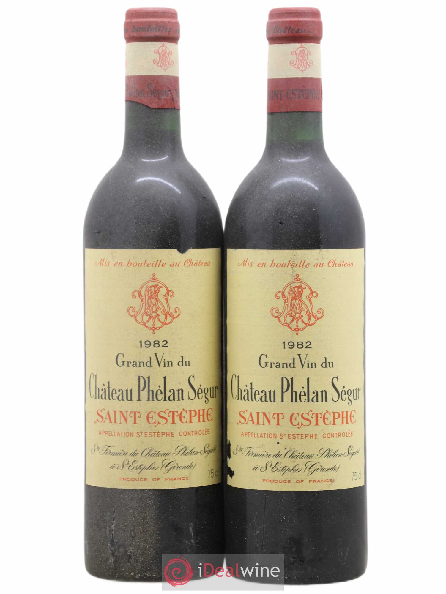 Château Phélan Ségur 1982 - Lot de 2 bouteilles - 0