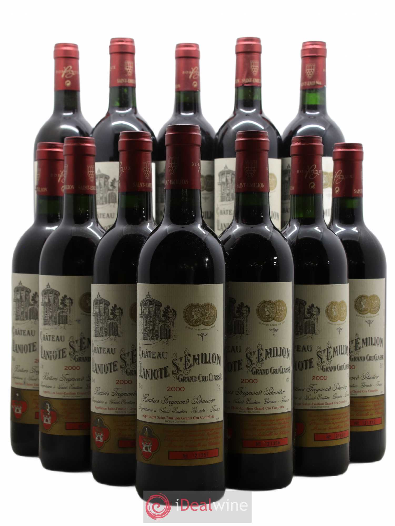 Château Laniote Grand Cru Classé 2000 - Lot de 12 bouteilles - 0