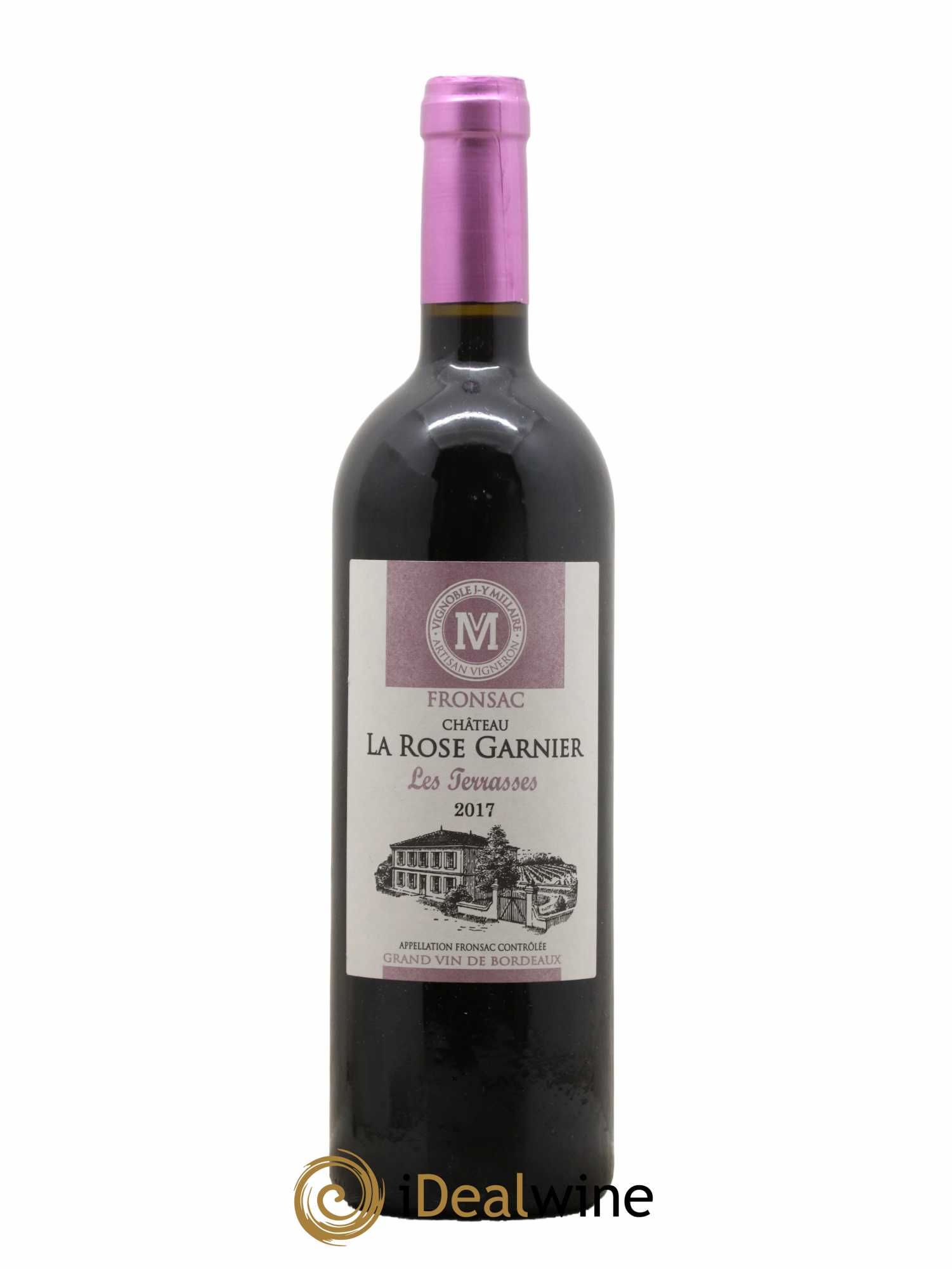 Fronsac Les Terrasses Château La Rose Garnier 2017 - Lot de 1 bouteille - 0