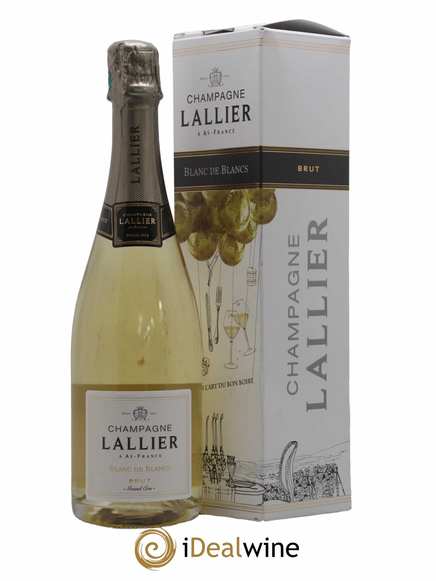 Champagne Lallier Blanc de Blancs - Lot de 1 bouteille - 1