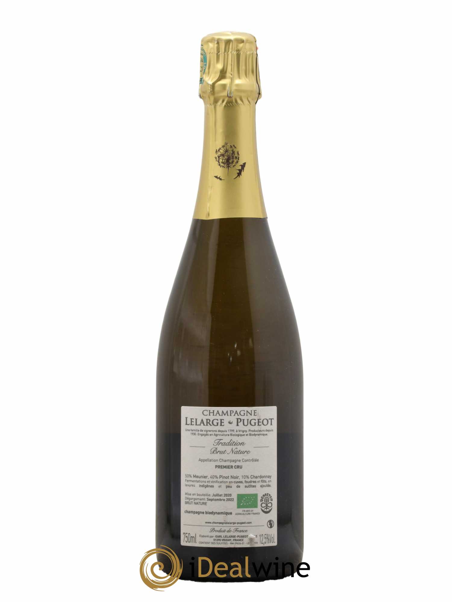 Champagne Tradition Maison Lelarge-Pugeot - Lot de 1 bouteille - 1