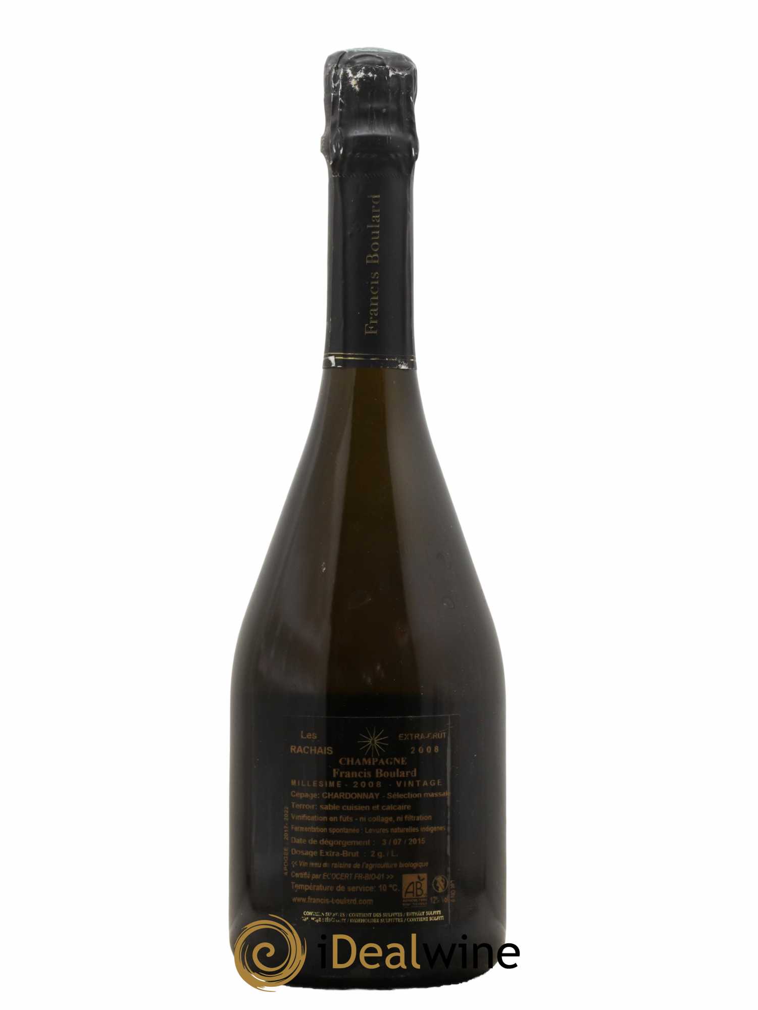 Les Rachais Francis Boulard 2008 - Lot de 1 bouteille - 1