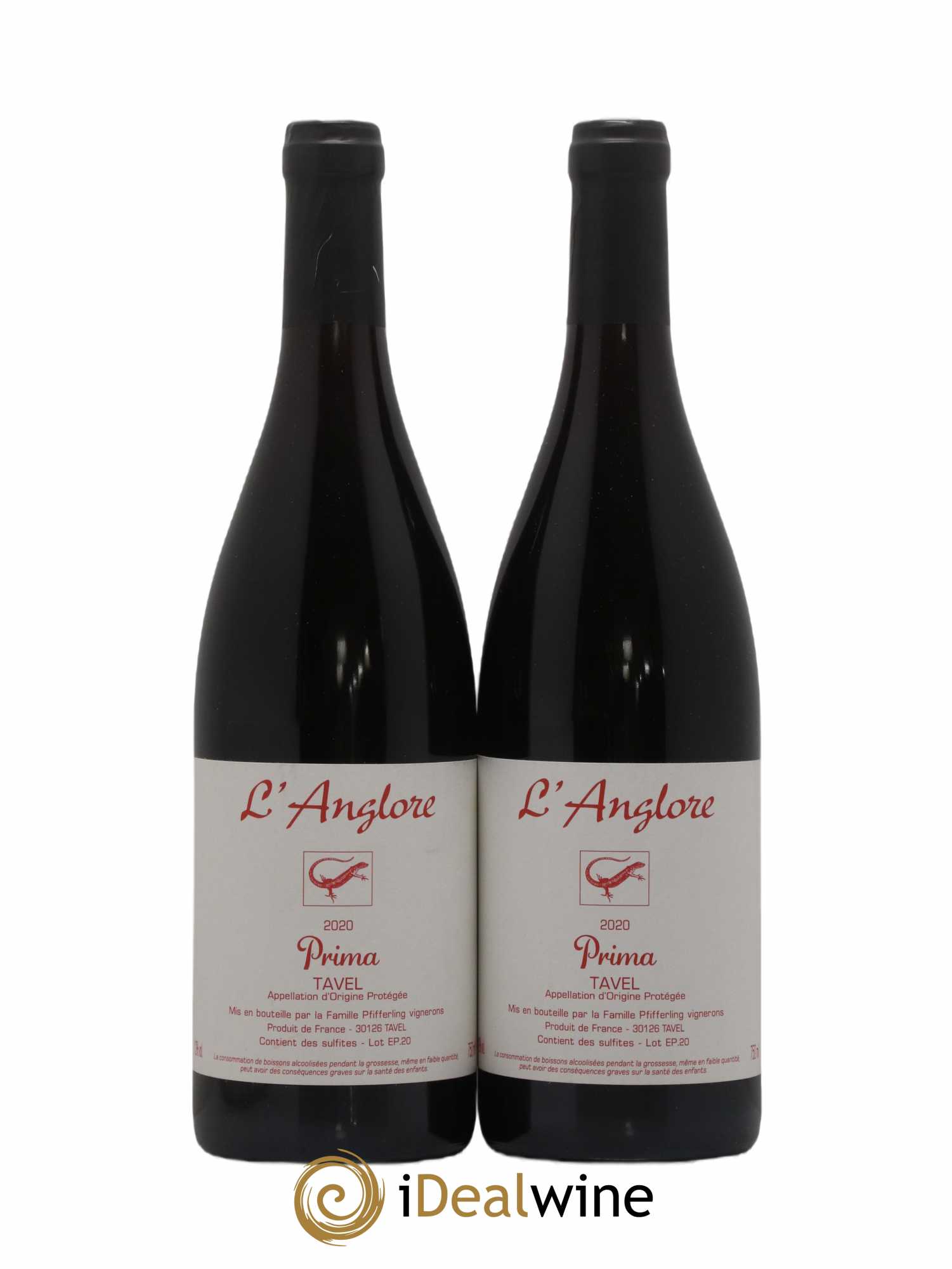 Tavel Prima L'Anglore 2020 - Posten von 2 Flaschen - 0