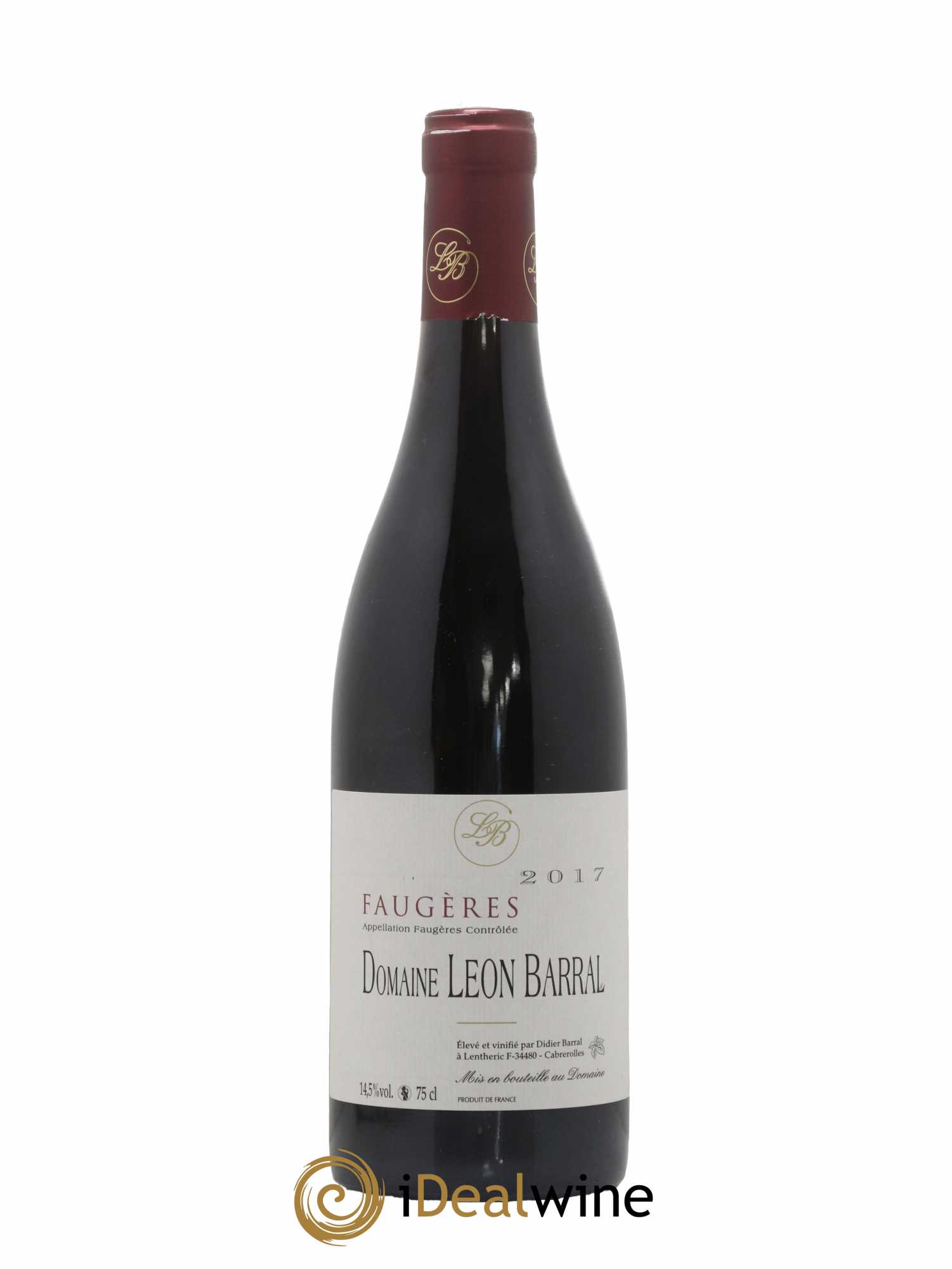 Faugères Domaine Léon Barral (sans prix de réserve) 2017 - Lot de 1 bouteille - 0