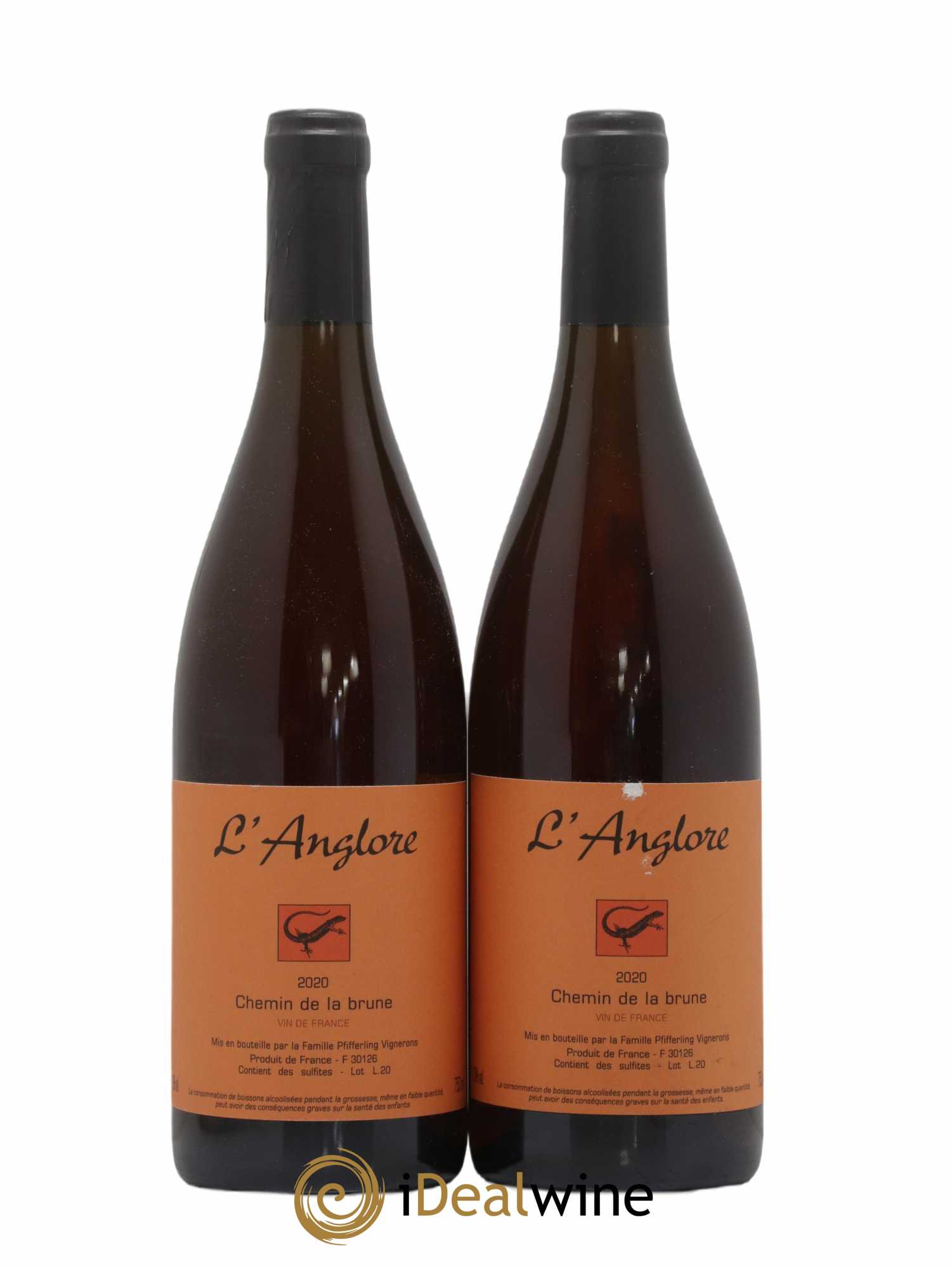 Vin de France Chemin de la brune L'Anglore 2020 - Lot de 2 bouteilles - 0