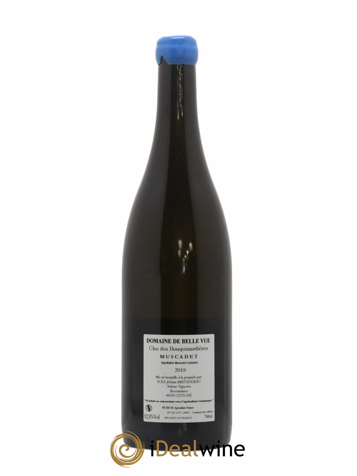 Muscadet-Sèvre-et-Maine Gabbro Clos des Bouquinardières Jérôme Bretaudeau - Domaine de Bellevue 2018 - Lot de 1 bouteille - 1