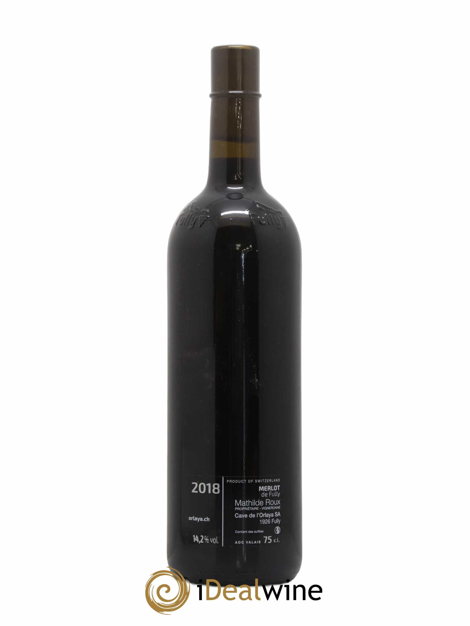 Valais Mathilde Roux Cave de l'Orlaya Merlot de Fully (ohne Mindestpreis) 2018 - Posten von 1 Flasche - 1