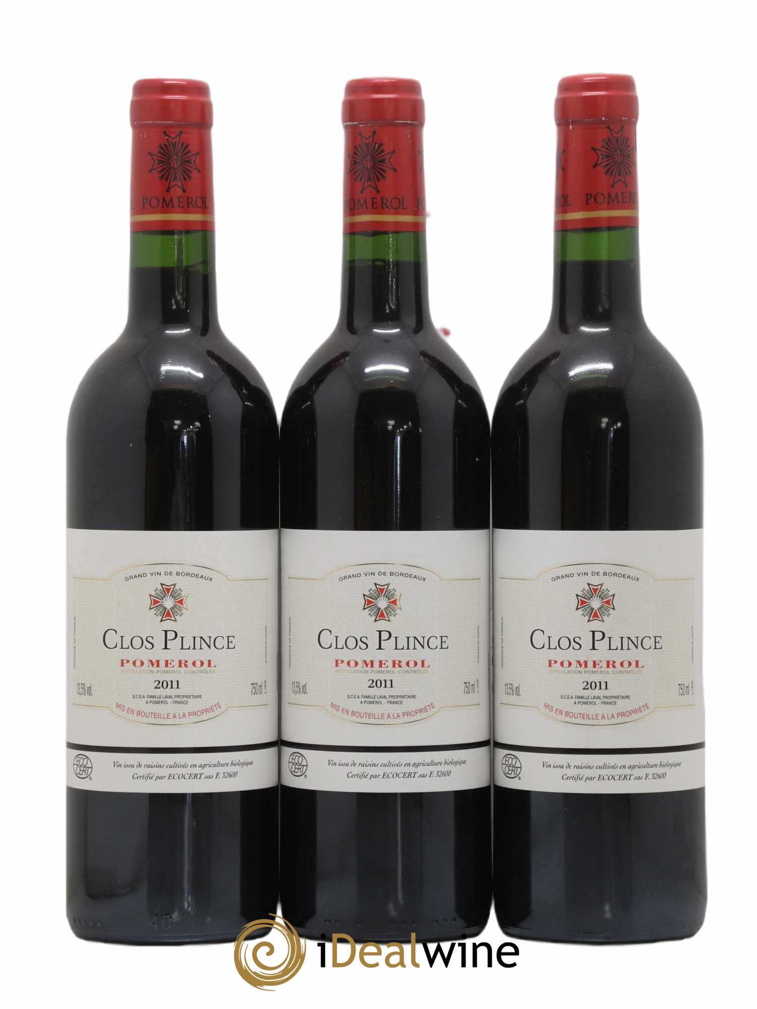 Pomerol Clos Plince 2011 - Lot de 3 bouteilles - 0