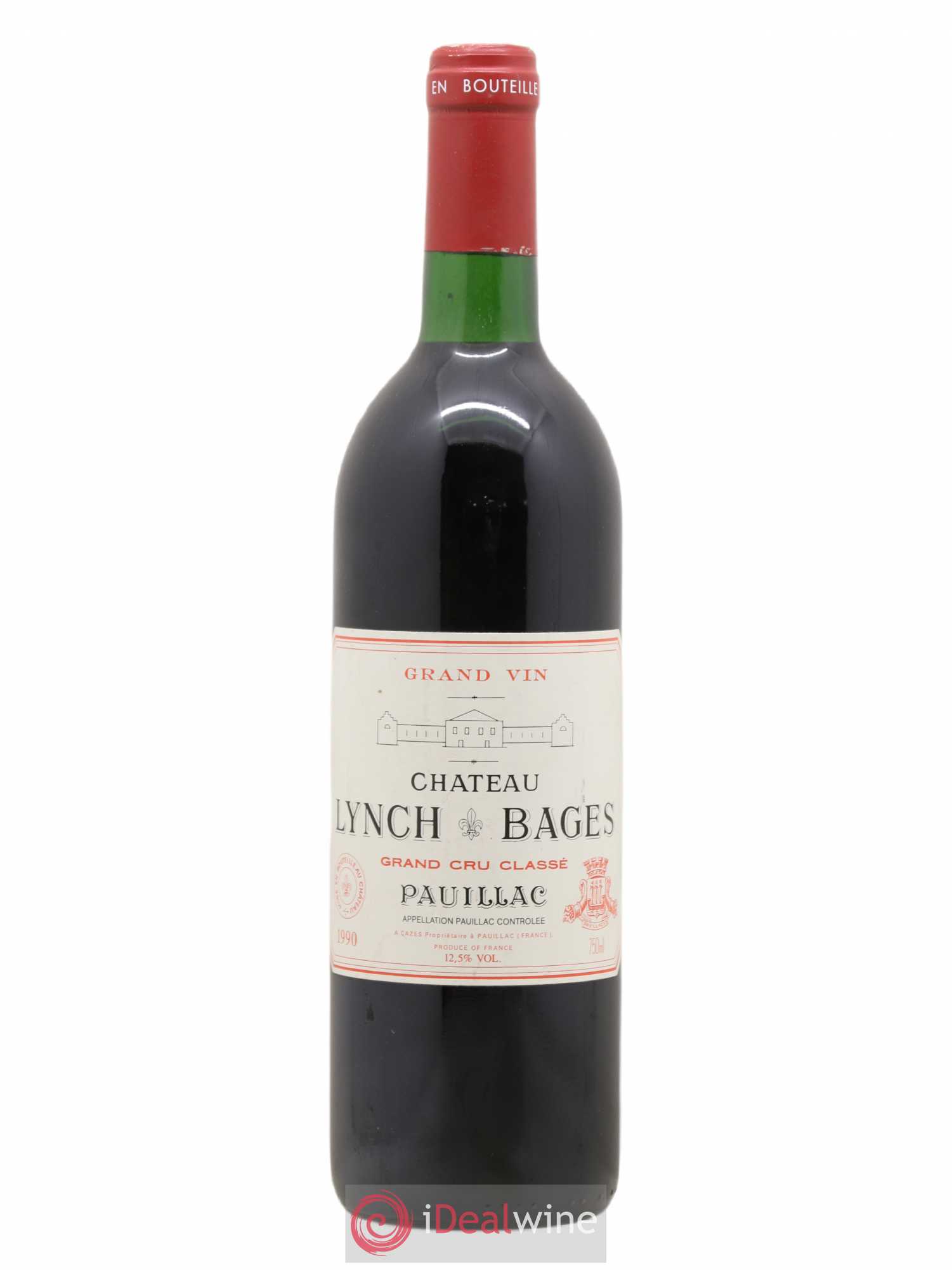 Château Lynch Bages 5ème Grand Cru Classé 1990 - Lot de 1 bouteille - 0