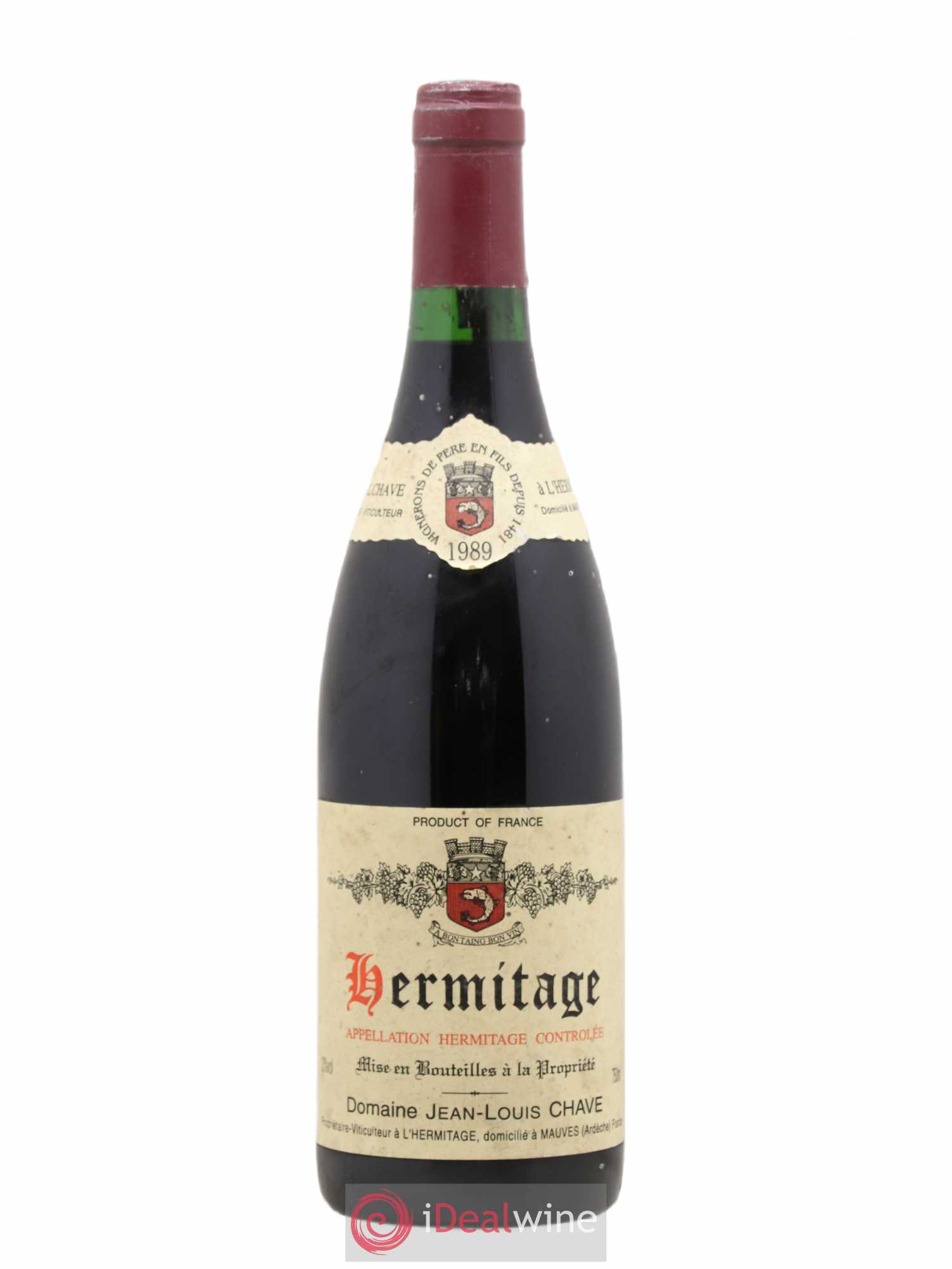 Hermitage Jean-Louis Chave 1989 - Lot de 1 bouteille - 0