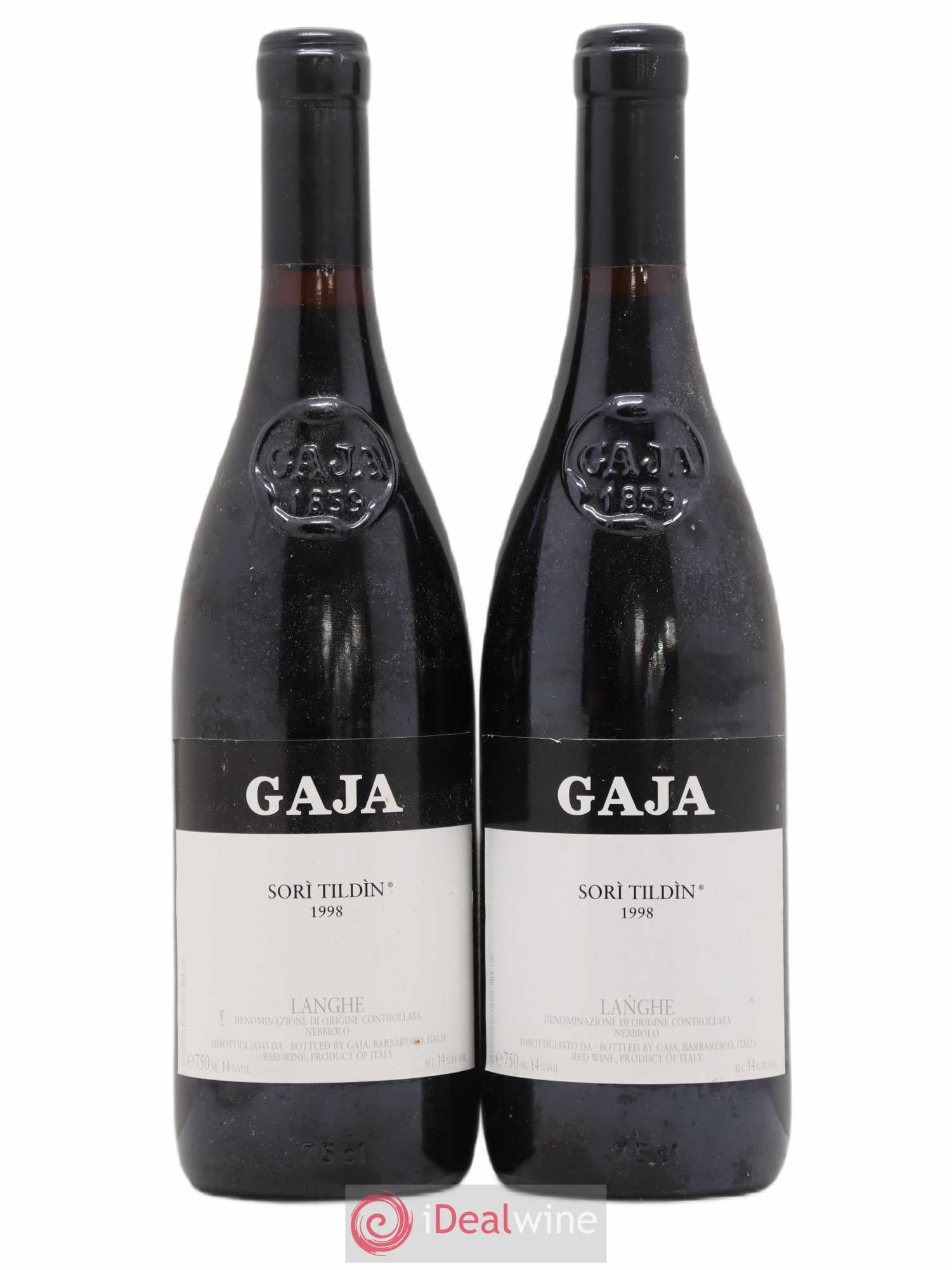 Langhe Sorì Tildìn Gaja 1998 - Lot de 2 bouteilles - 0