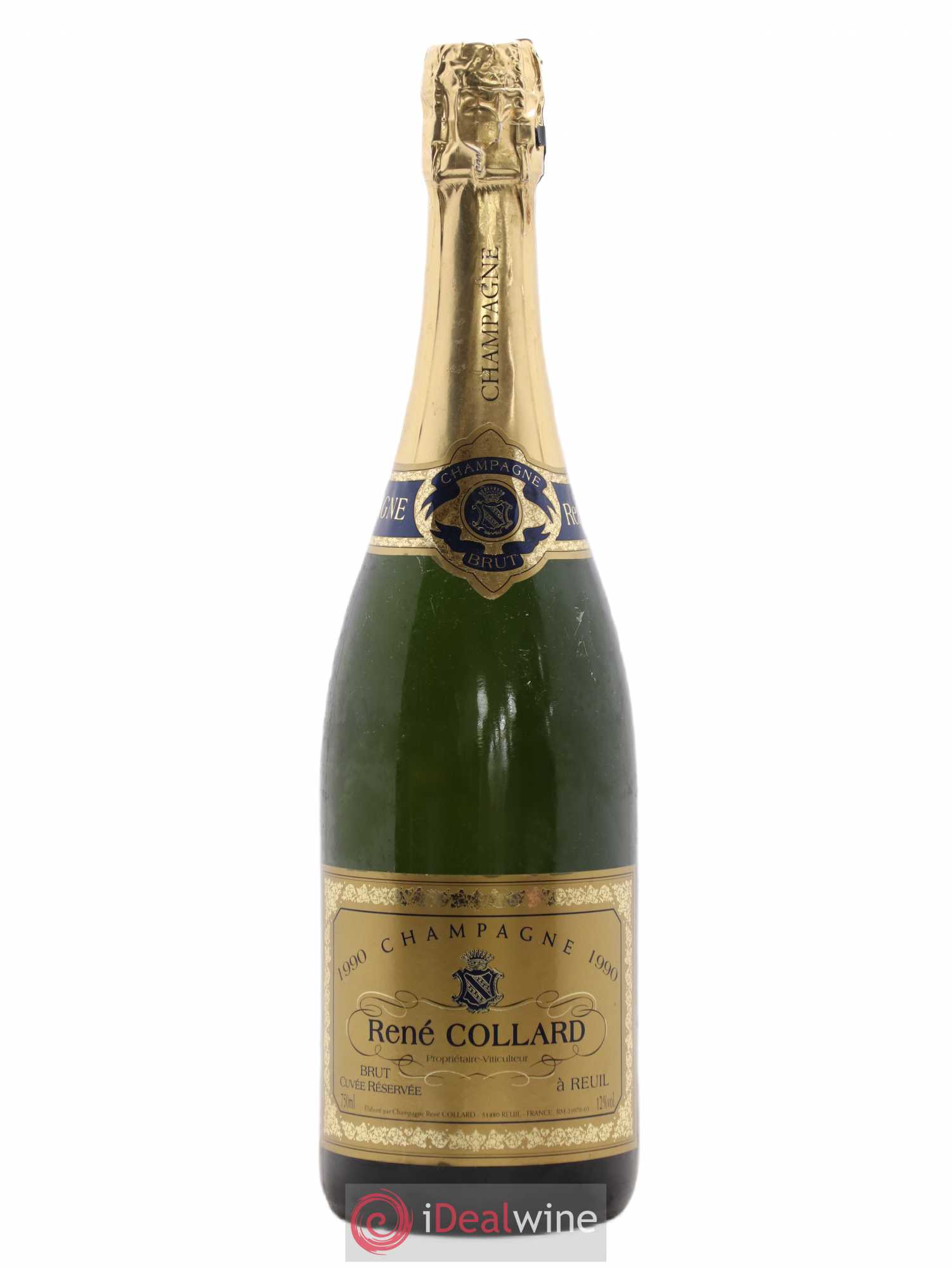 Champagne Brut Cuvée Réservée René Collard 1990 - Lot de 1 bouteille - 0