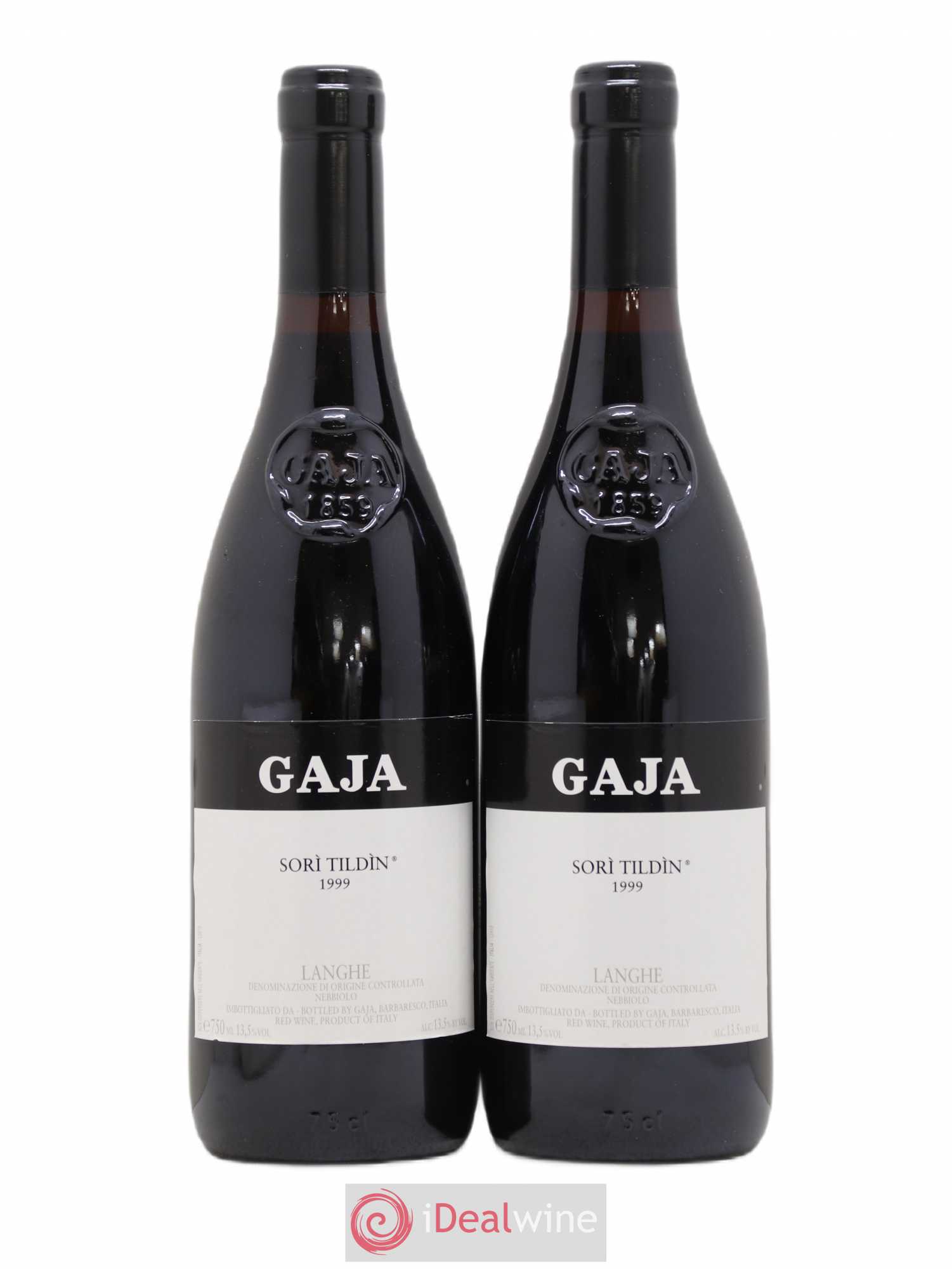 Langhe Sorì Tildìn Gaja 1999 - Lot de 2 bouteilles - 0