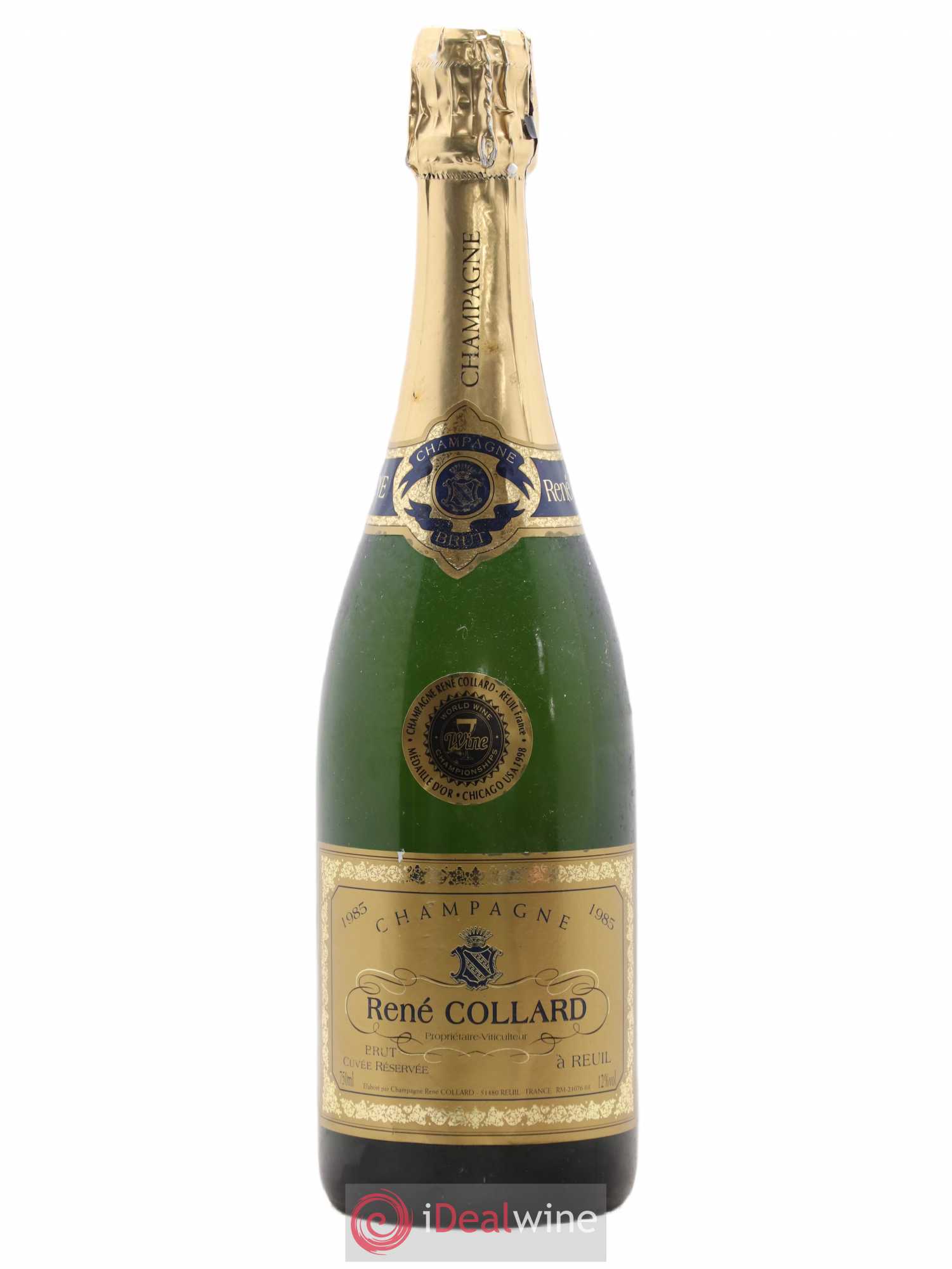 Champagne Brut Cuvée Réservée René Collard 1985 - Lot de 1 bouteille - 0