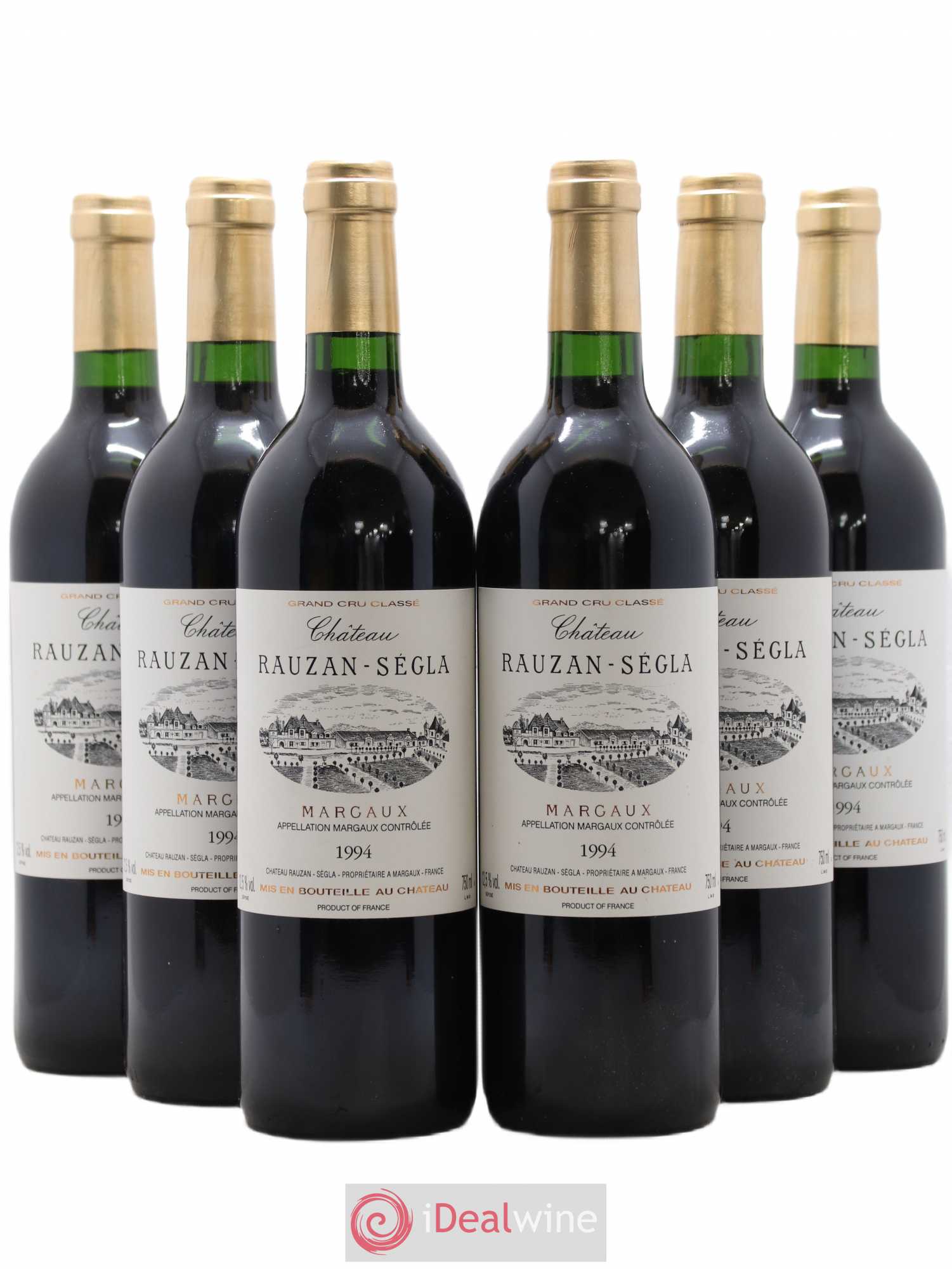 Château Rauzan Ségla Grand Cru Classé 1994 - Lot de 6 bouteilles - 0