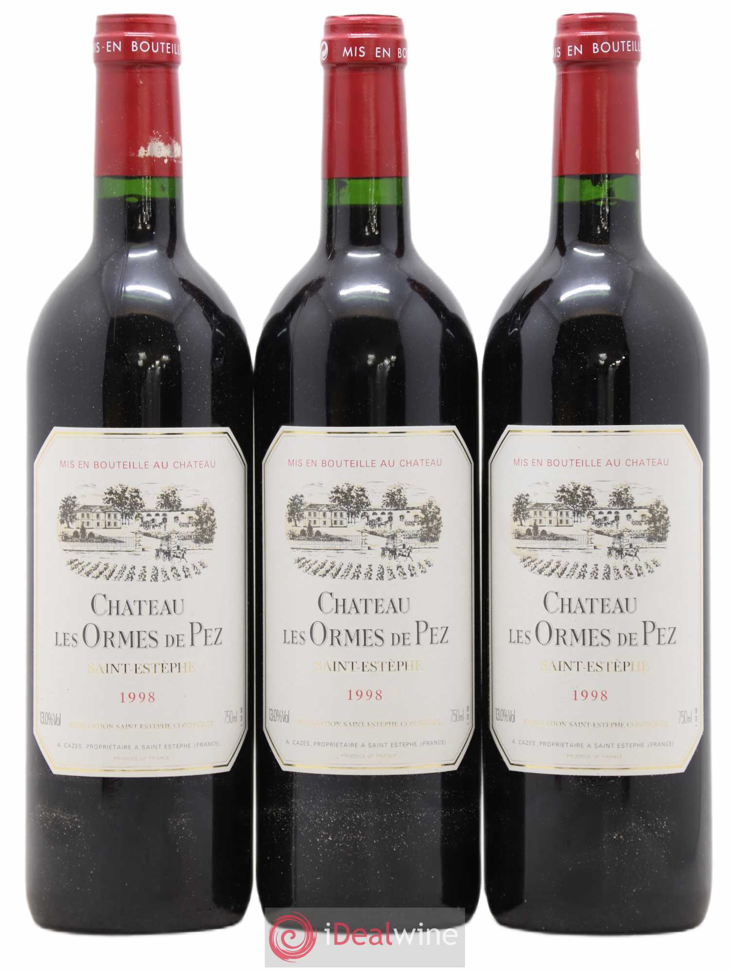 Château les Ormes de Pez 1998 - Lot de 3 bouteilles - 0