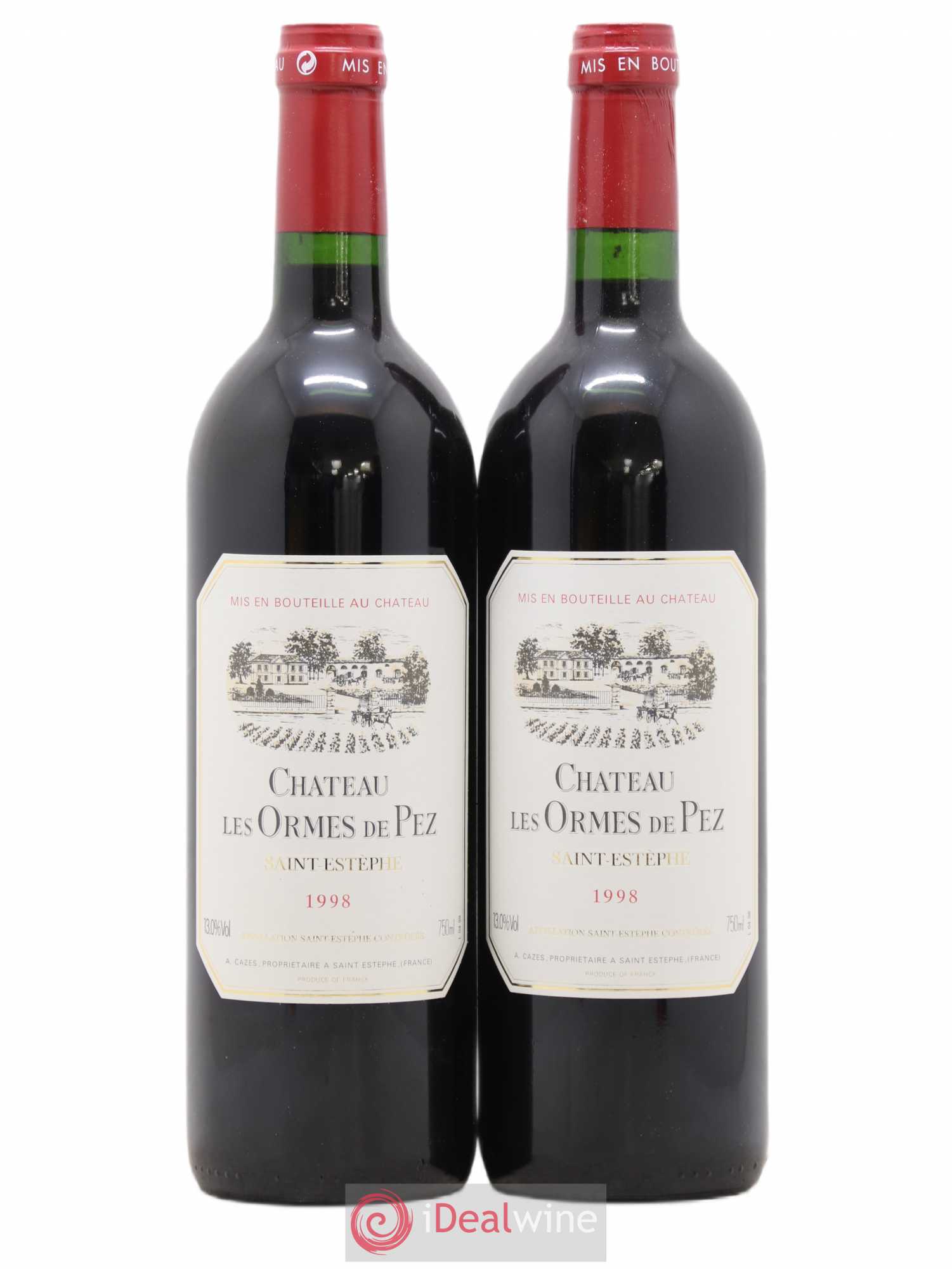 Château les Ormes de Pez 1998 - Lot de 2 bouteilles - 0