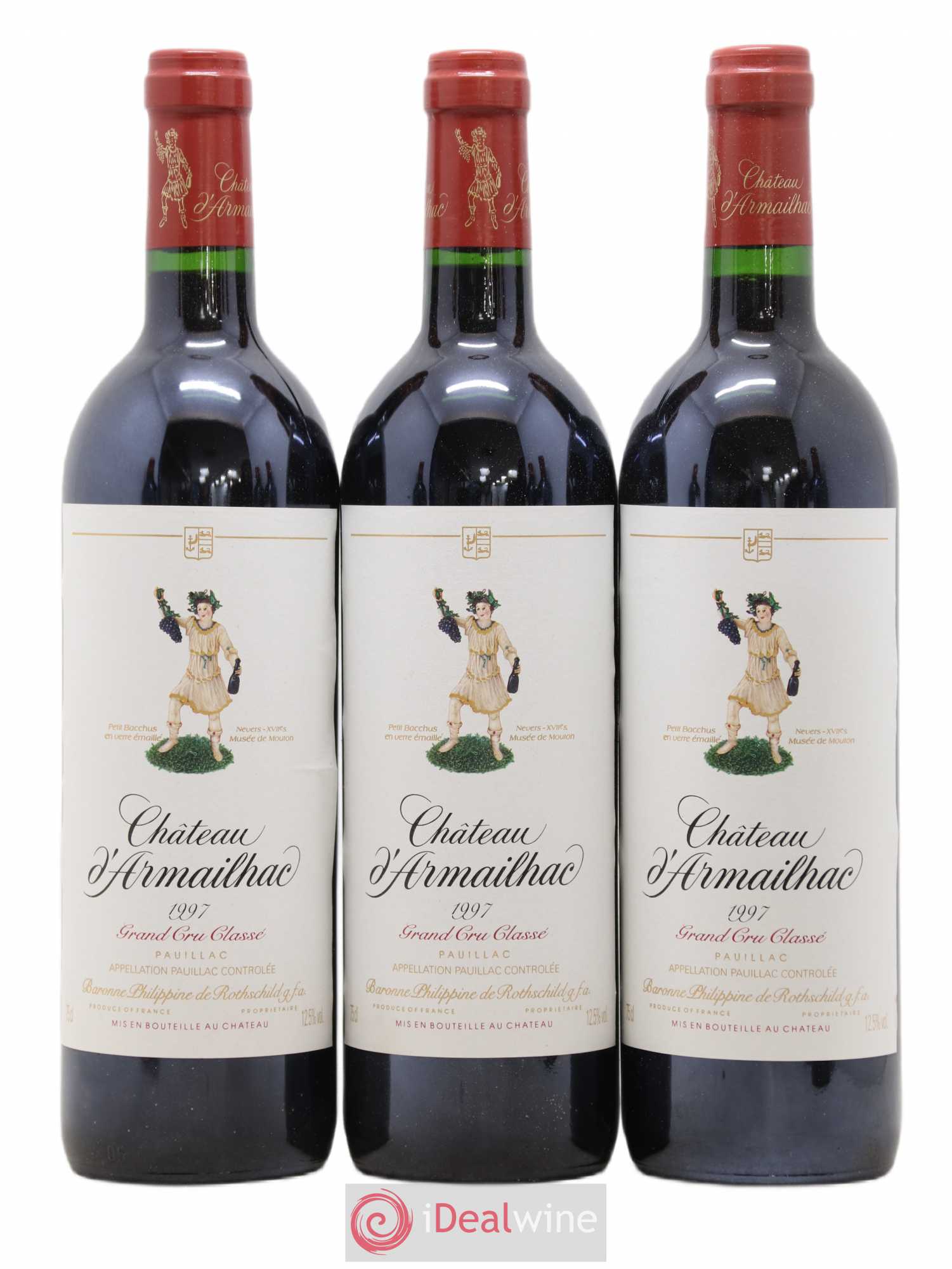 Château d' Armailhac - Mouton Baron(ne) Philippe 5ème Grand Cru Classé 1997 - Lot de 6 bouteilles - 1