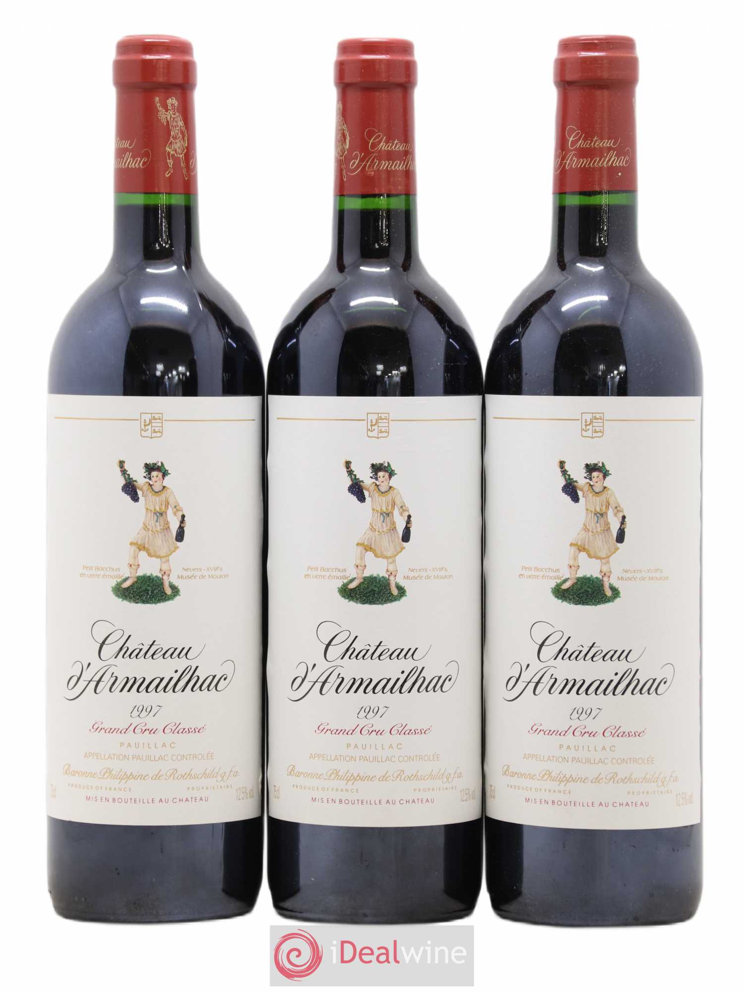 Château d' Armailhac - Mouton Baron(ne) Philippe 5ème Grand Cru Classé 1997 - Lot de 6 bouteilles - 2