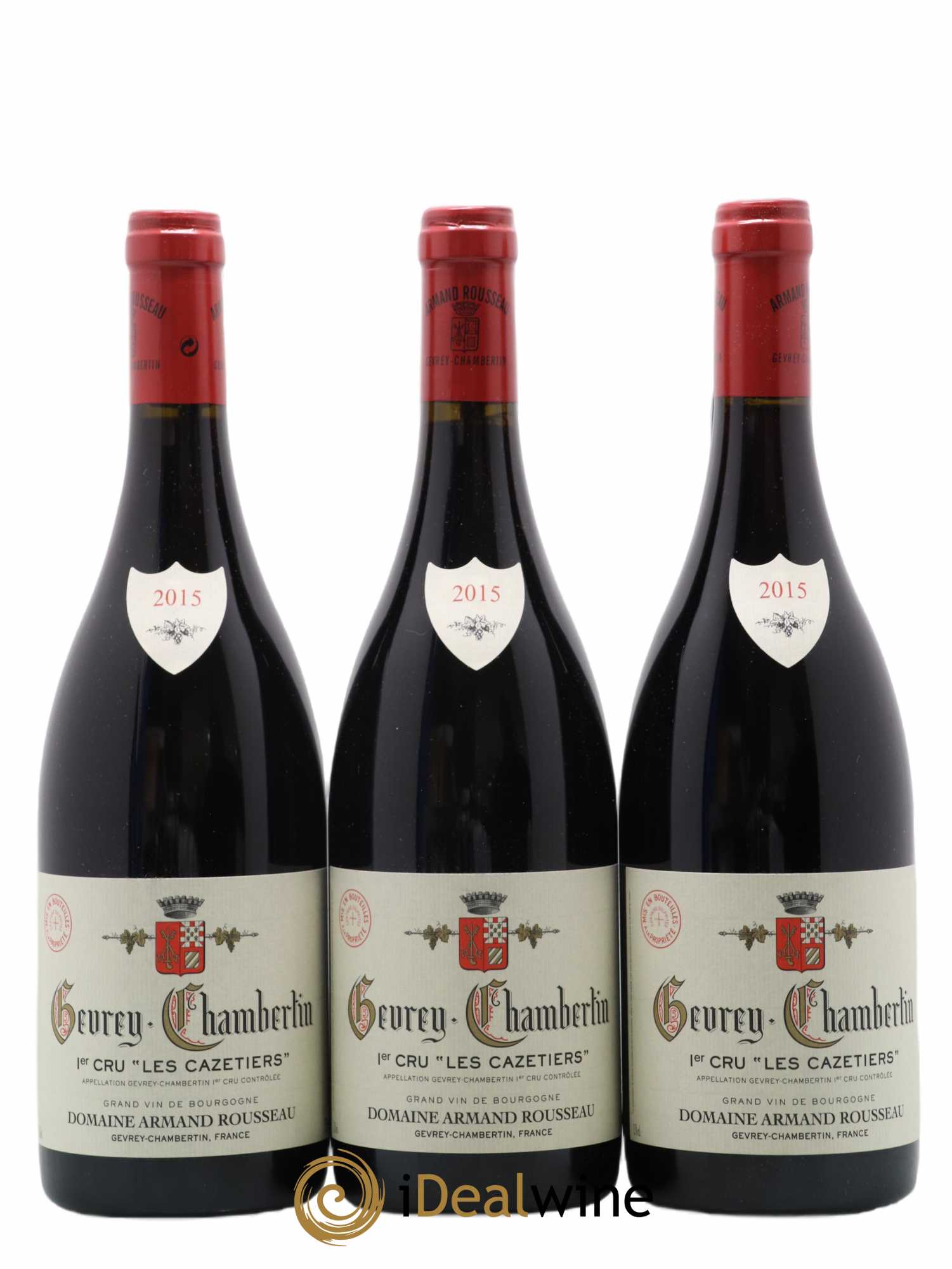 Gevrey-Chambertin 1er Cru Les Cazetiers Armand Rousseau (Domaine) 2015 - Lot de 3 bouteilles - 0