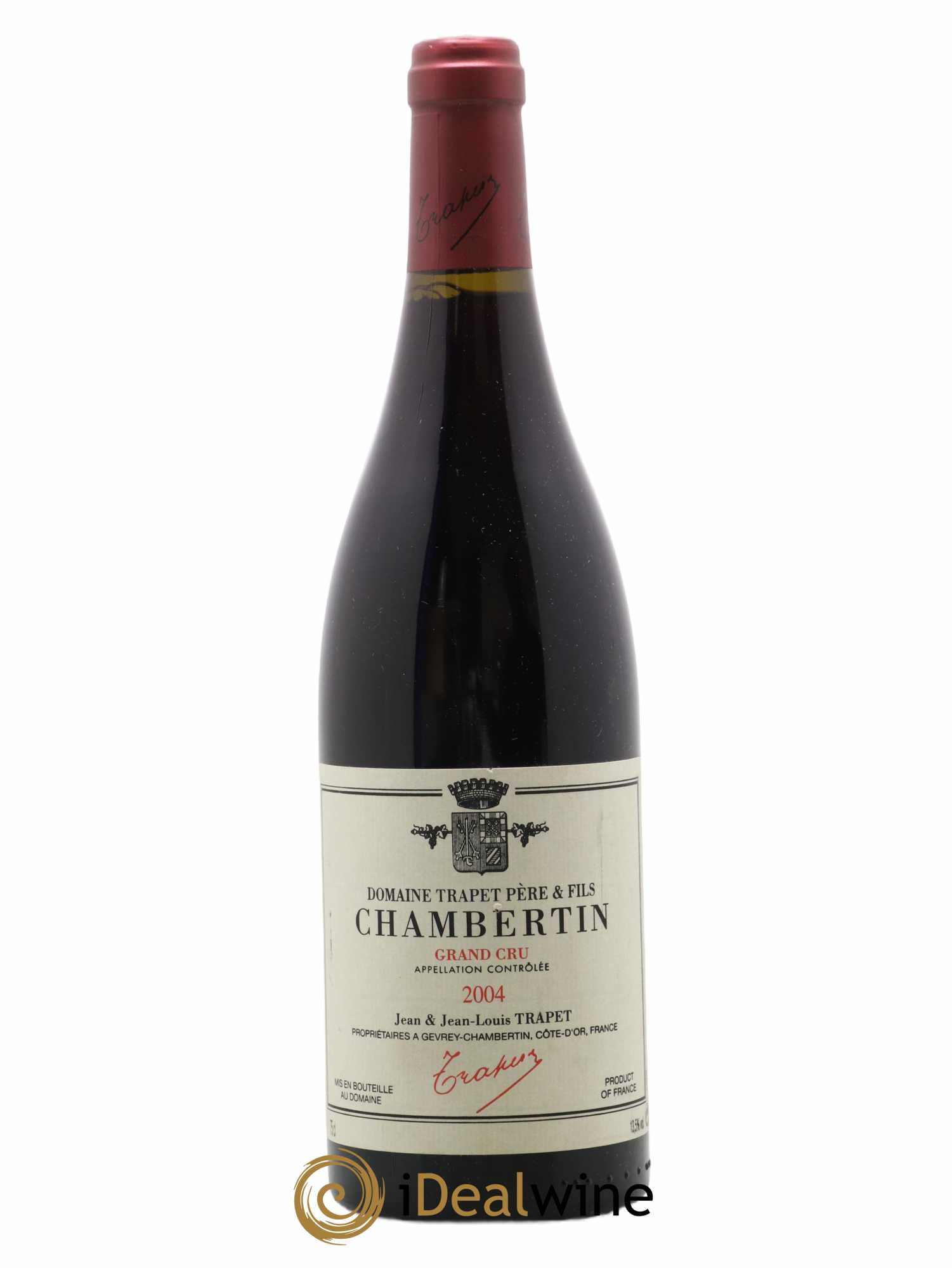 Chambertin Grand Cru Domaine Trapet 2004 - Lot de 1 bouteille - 0
