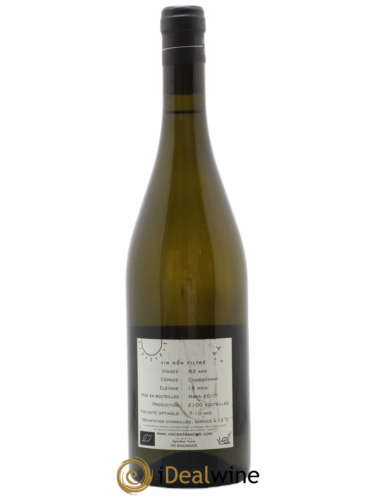 Chassagne-Montrachet 1er Cru (Morgeot) Tête du Clos Vincent Dancer 2015 - Lot de 1 bouteille - 1