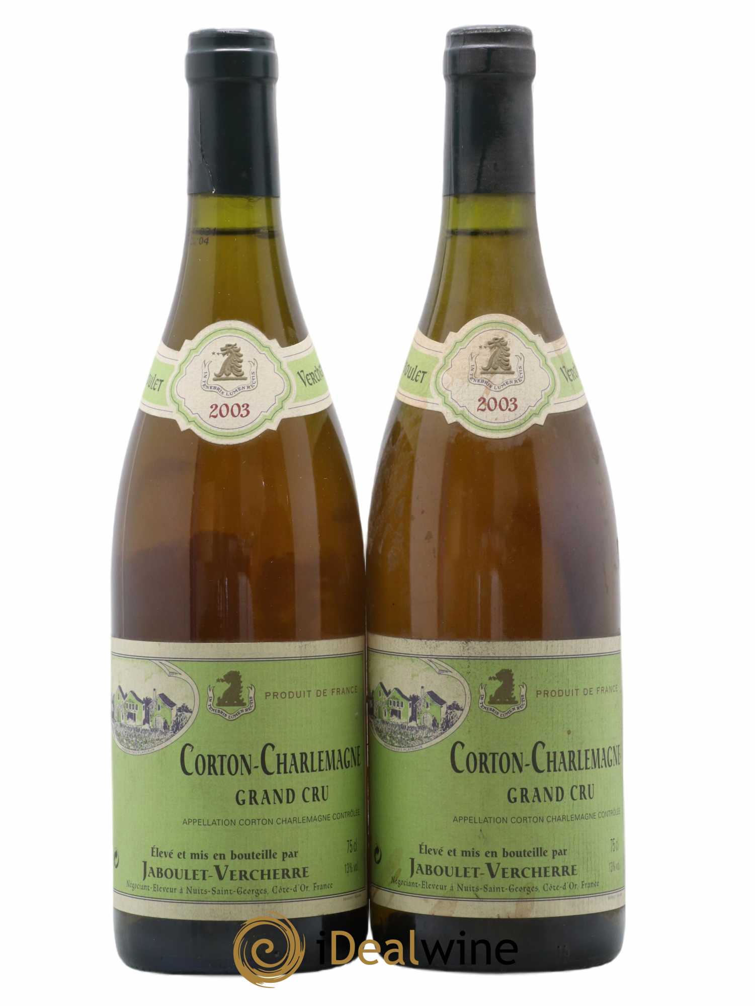 Corton-Charlemagne Grand Cru Jaboulet Vercherre 2003 - Posten von 2 Flaschen - 0