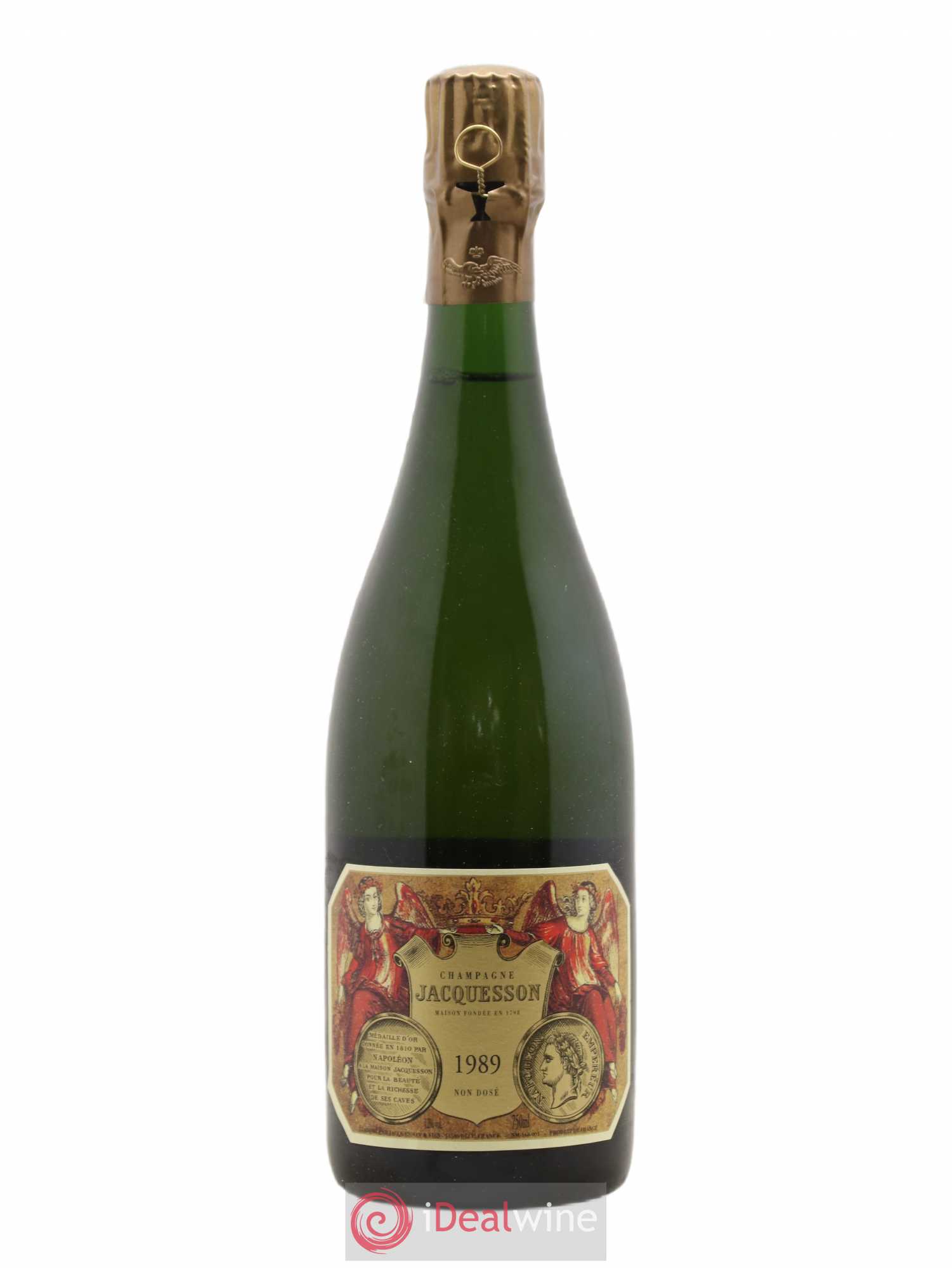 Extra Brut Avize Champ Caïn DT (Dégorgement Tardif) Jacquesson 1989 - Lot de 1 bouteille - 1
