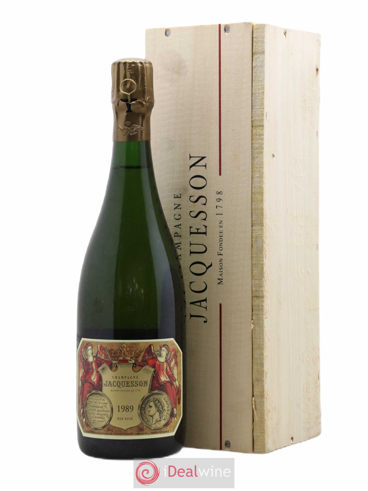 Extra Brut Avize Champ Caïn DT (Dégorgement Tardif) Jacquesson 1989 - Lot de 1 bouteille - 0