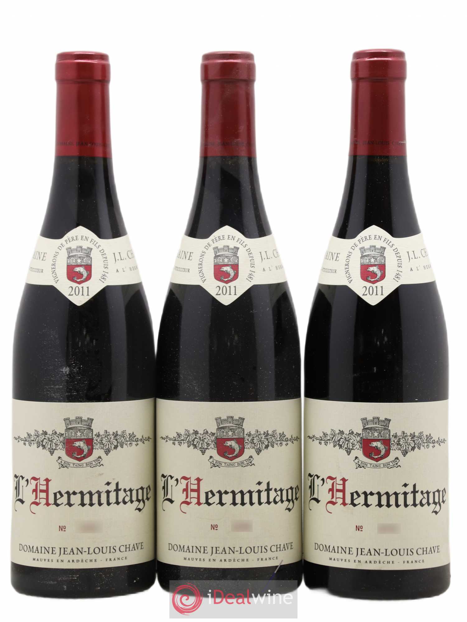 Hermitage Jean-Louis Chave 2011 - Lot de 3 bouteilles - 0