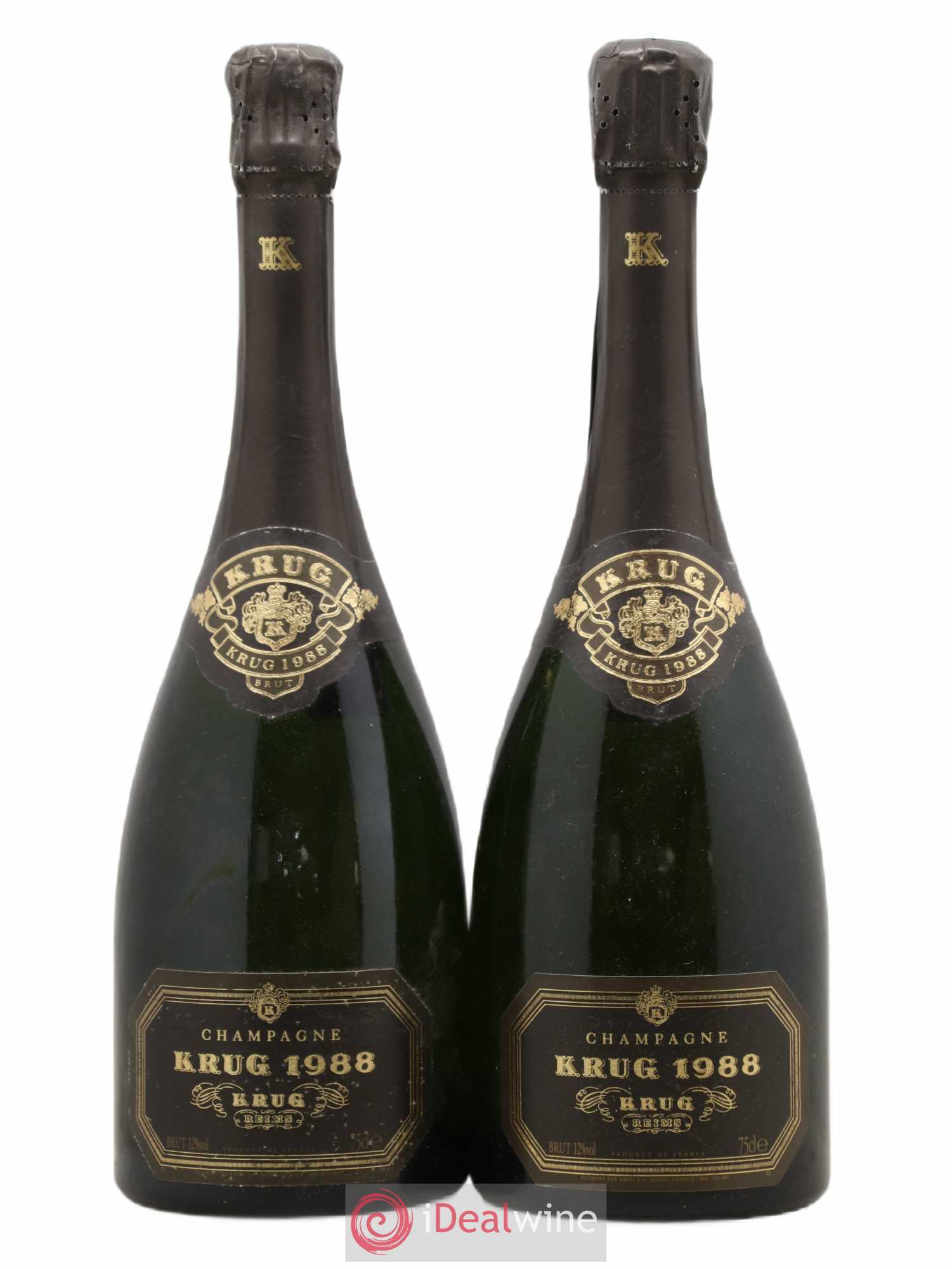 Vintage Krug 1988 - Lot de 2 bouteilles - 0