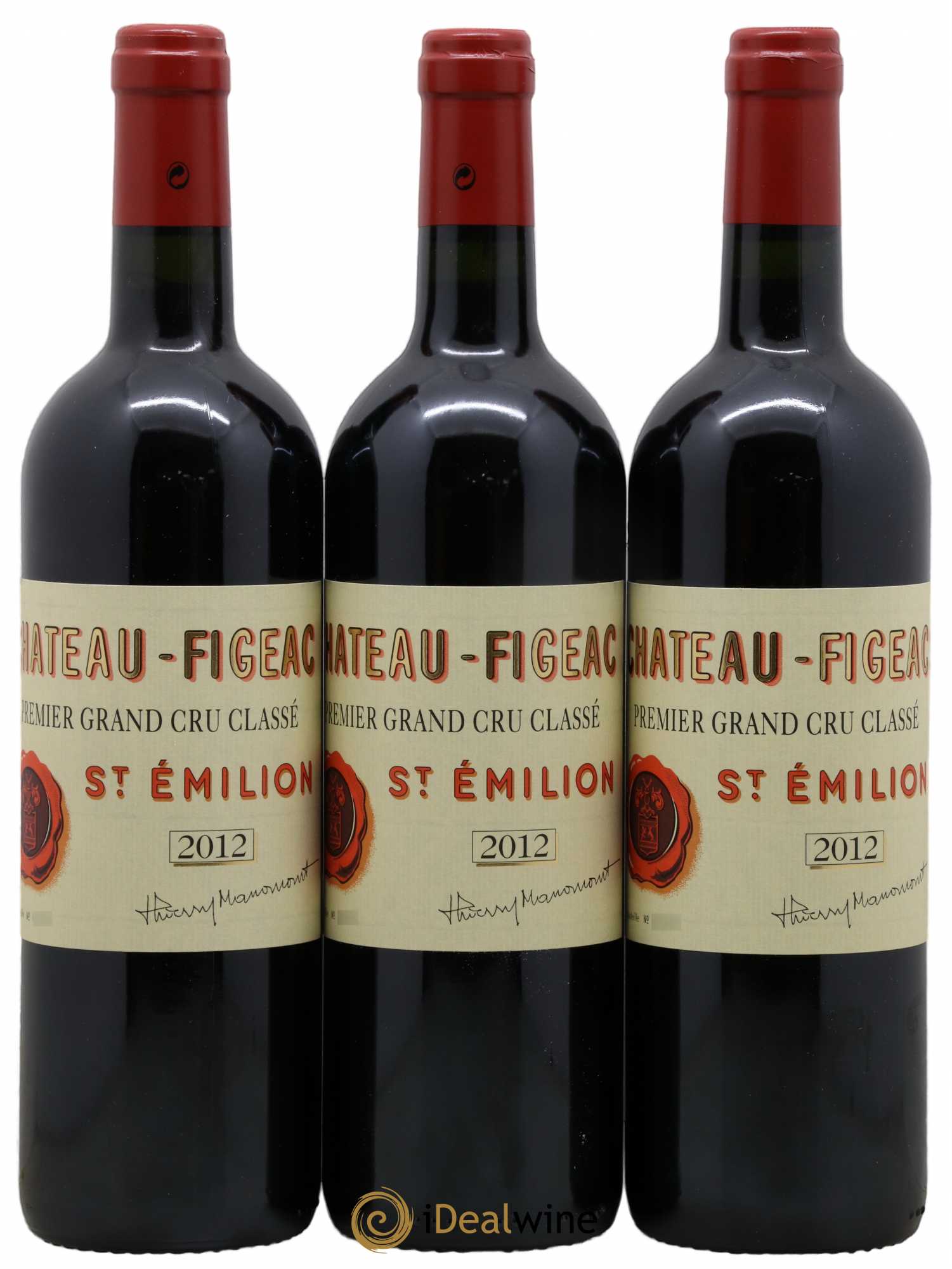 Château Figeac 1er Grand Cru Classé A 2012 - Lot de 3 bouteilles - 0