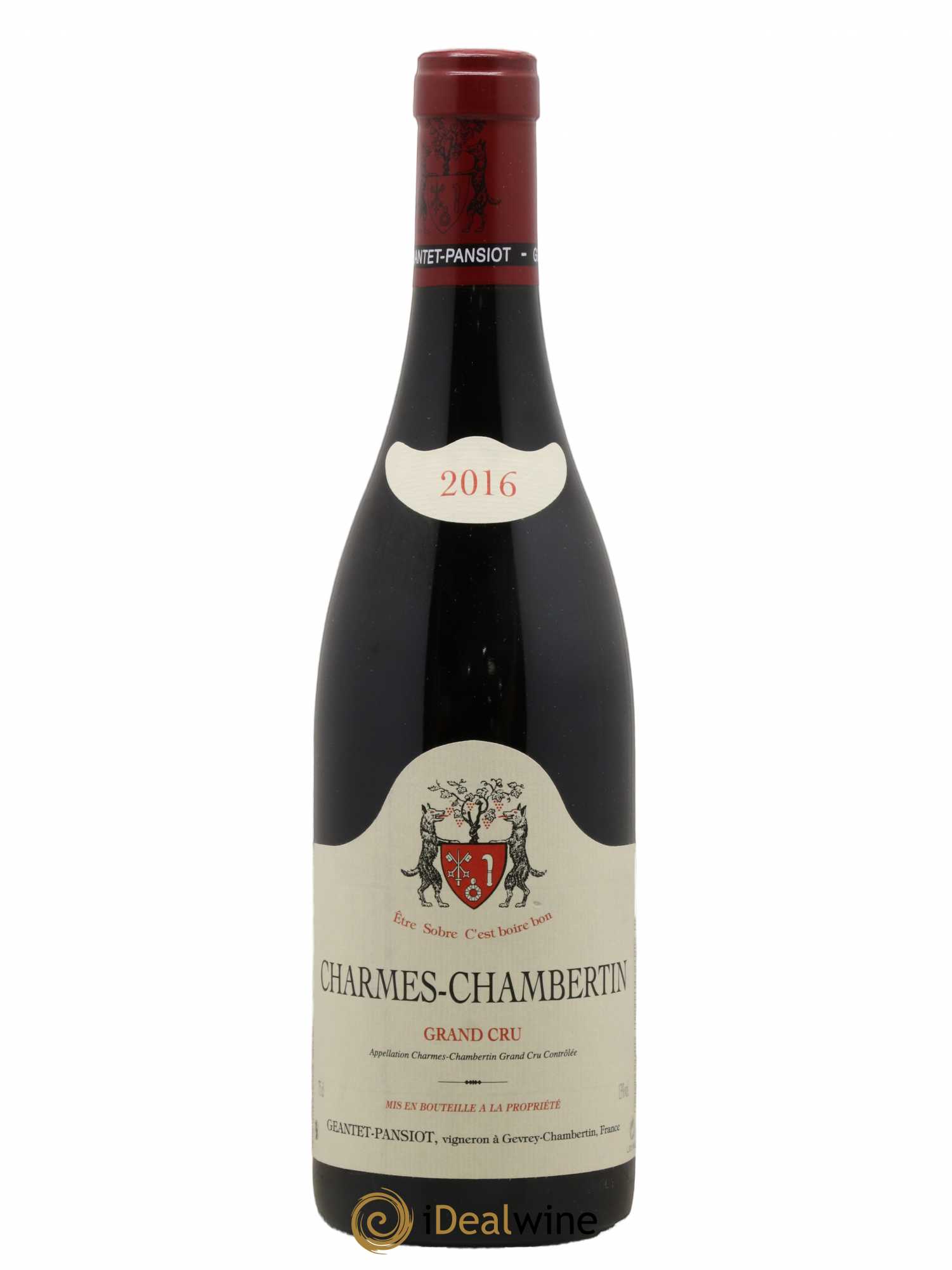 Charmes-Chambertin Grand Cru Geantet-Pansiot 2016 - Lot de 1 bouteille - 0