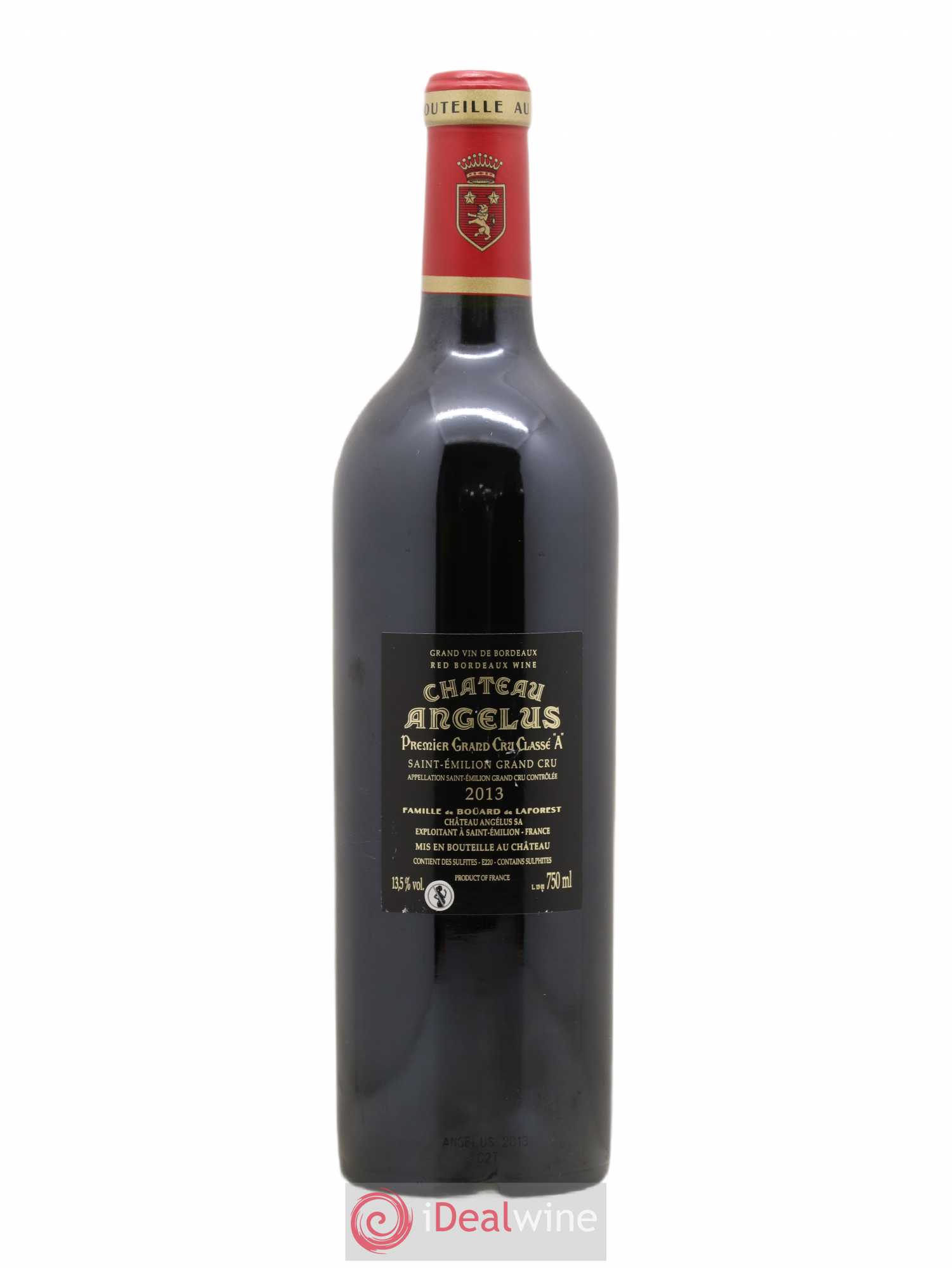 Château Angélus 1er Grand Cru Classé A 2013 - Lot de 1 bouteille - 1