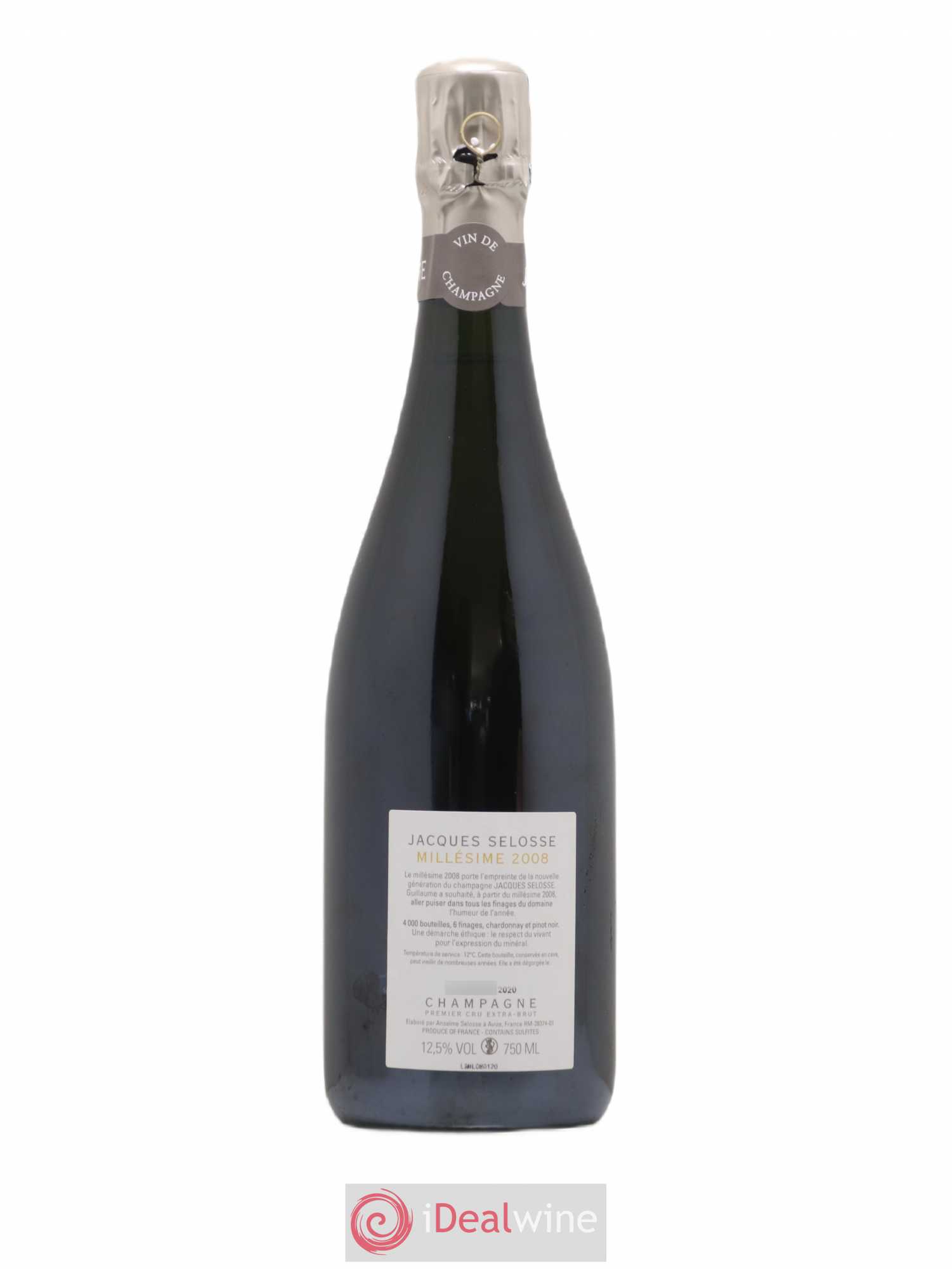 1er Cru Millésimé Extra-Brut Jacques Selosse 2008 - Lot de 1 bouteille - 1